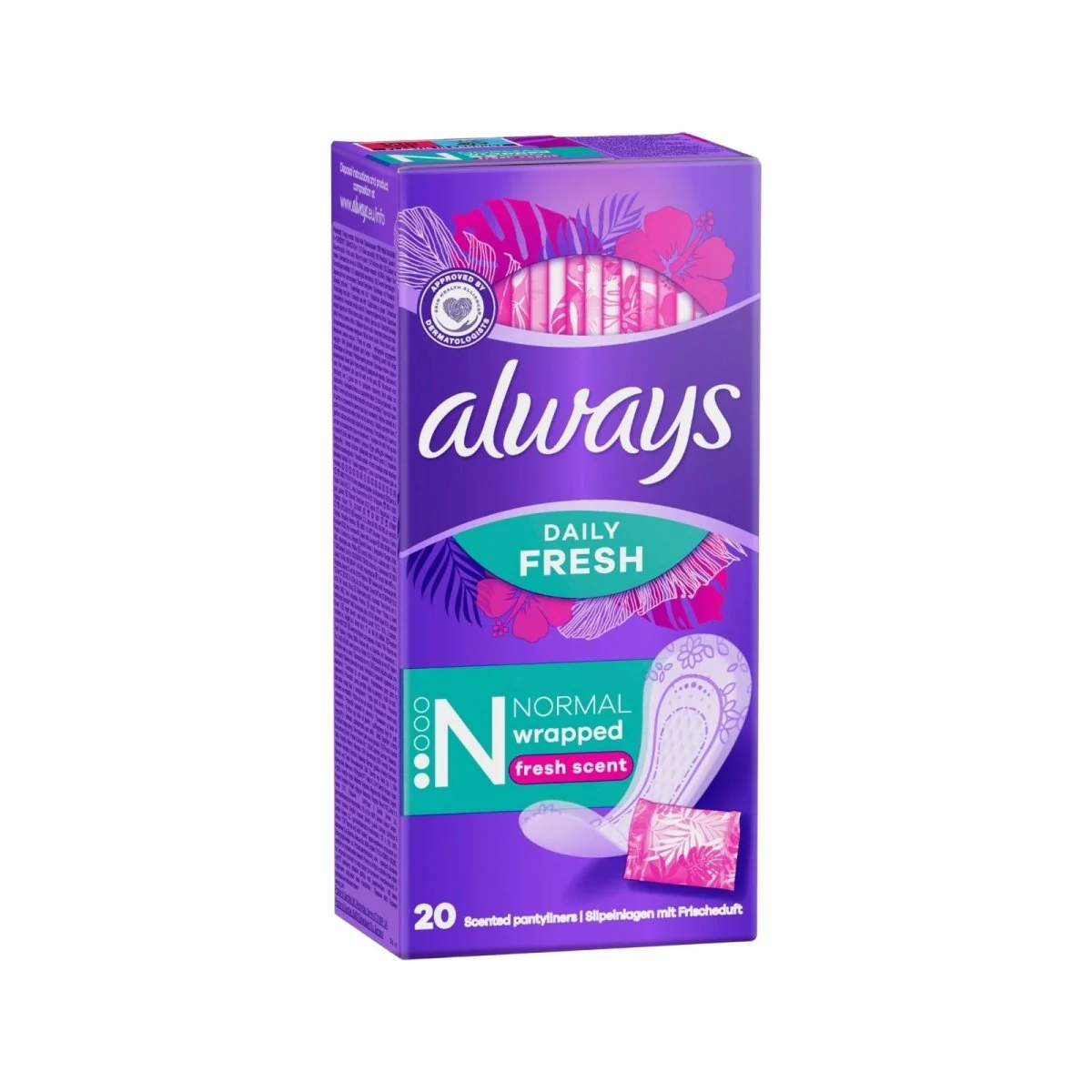 Always Dailies Singles Normal to Go Pantyliners 20 pcs - Image 2