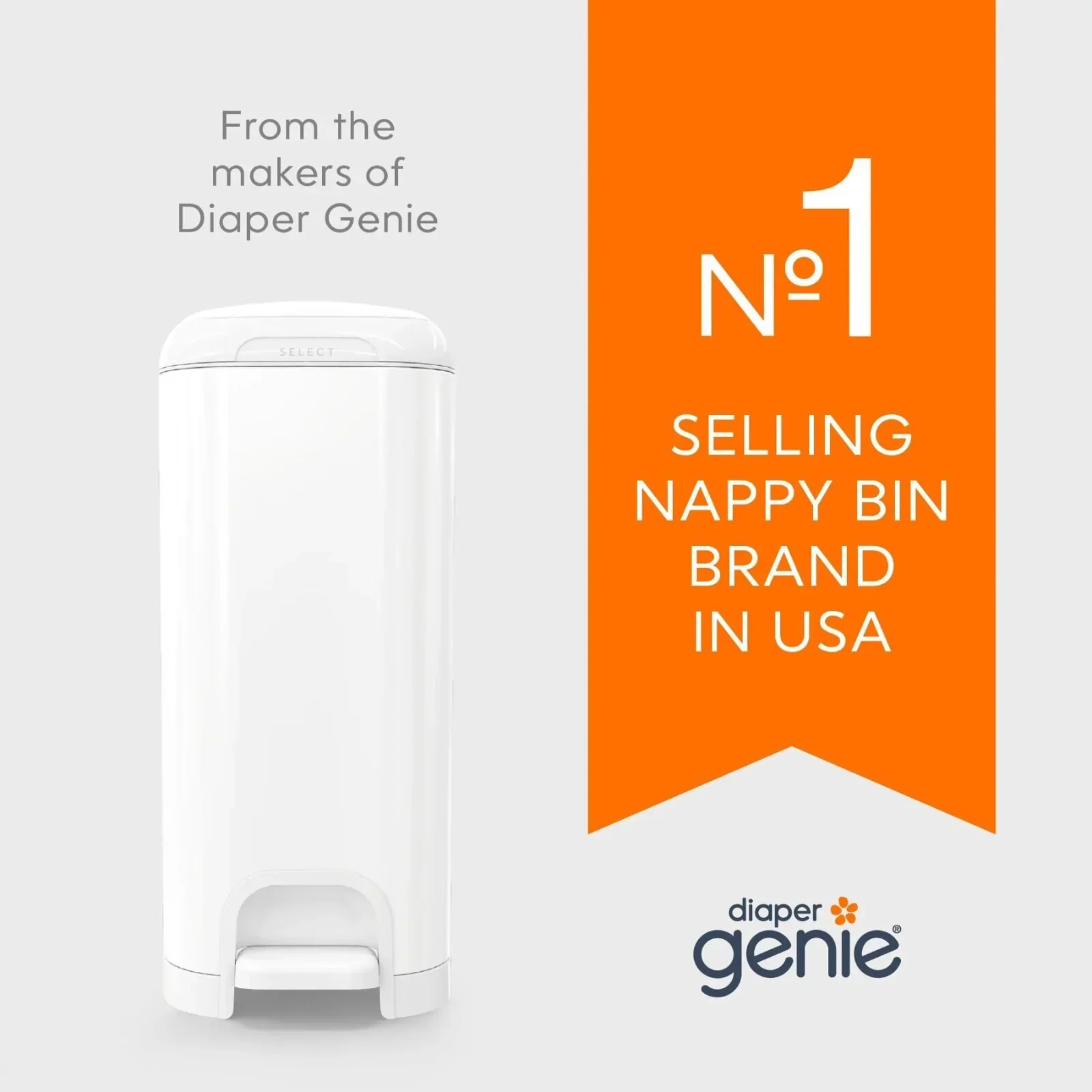 Angelcare Classic XL Nappy Bin with 1 Refill - Image 10