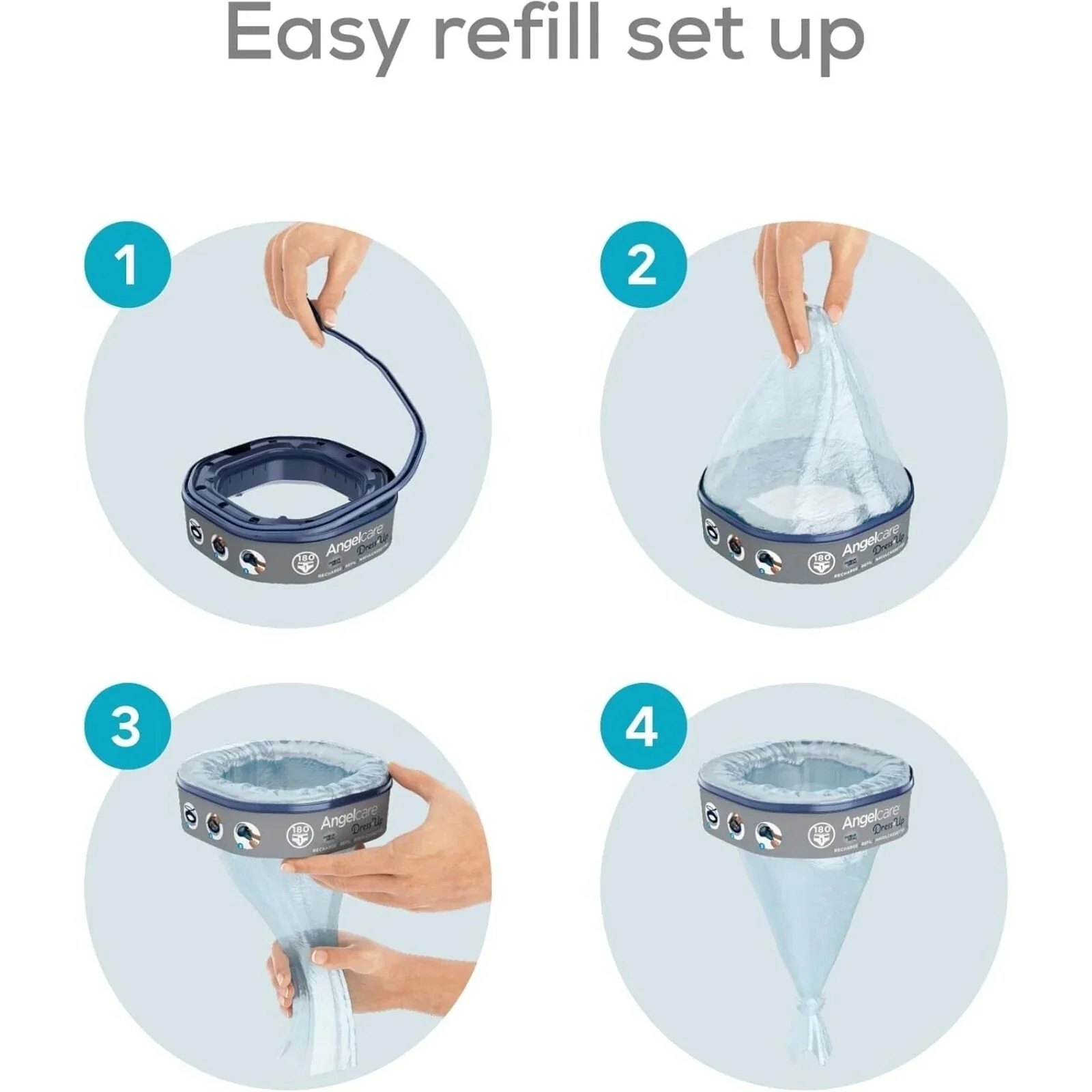 Angelcare Octagonal Classix XL Refill Pack of 6 - Image 4