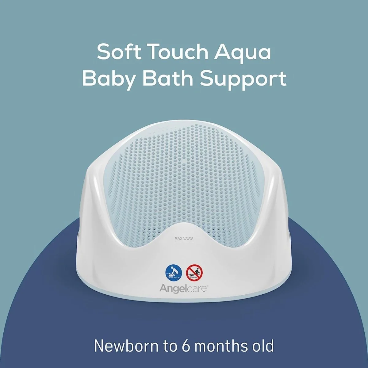 Angelcare Soft-Touch Bath Support Aqua - Image 2