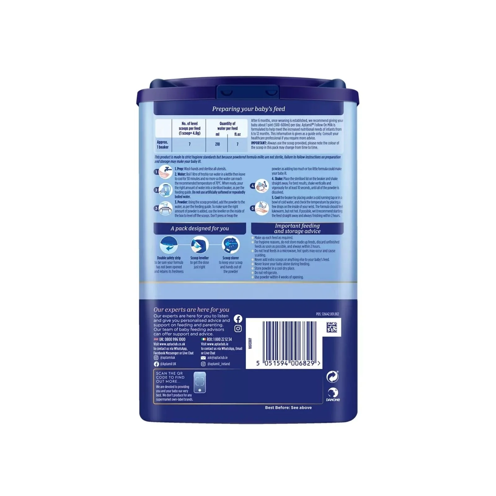 Aptamil 2 Follow On Milk Formula 6-12 months 800g - Image 6