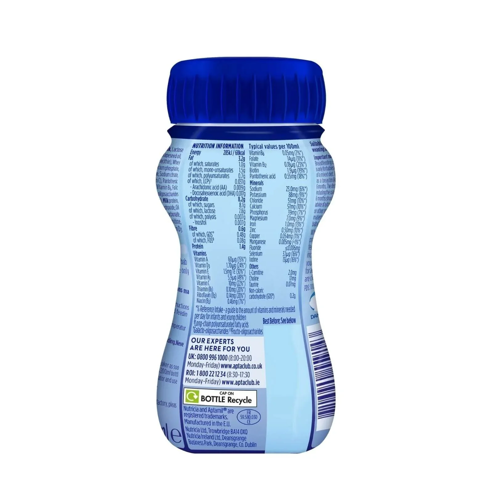 Aptamil 2 Follow On Ready to Drink Liquid Milk 6-12 months 200ml - Image 2