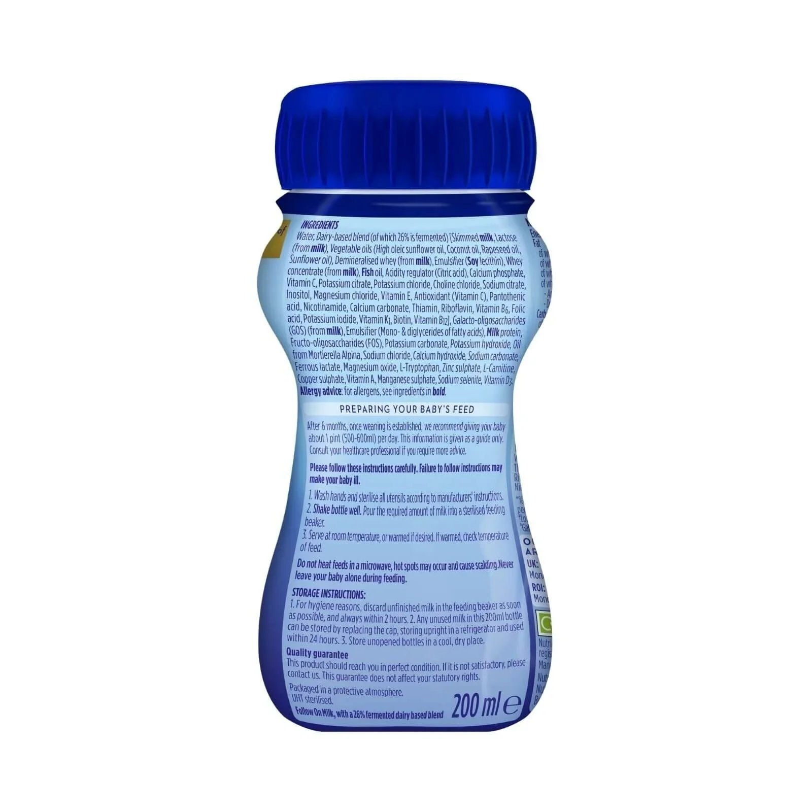 Aptamil 2 Follow On Ready to Drink Liquid Milk 6-12 months 200ml - Image 3