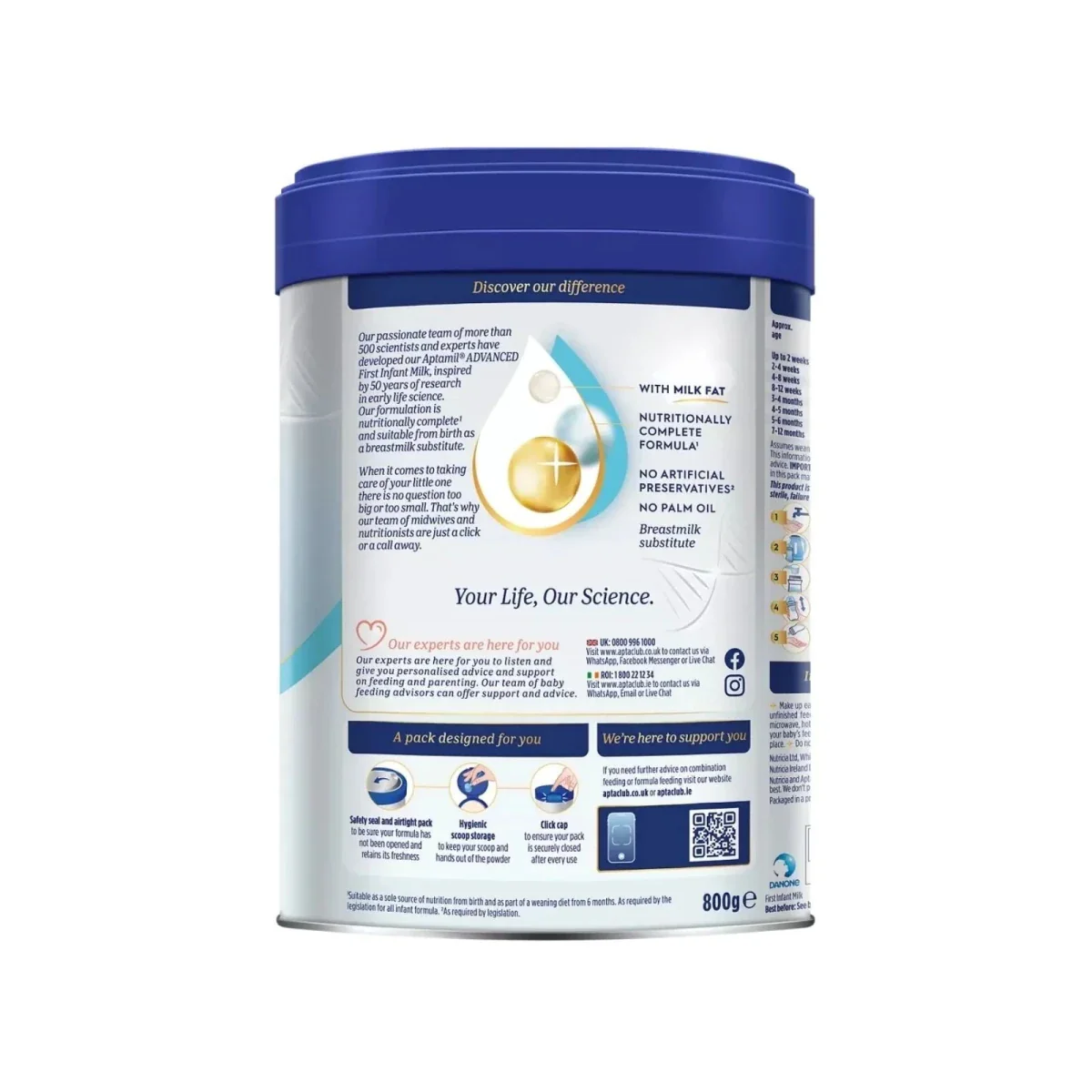 Aptamil Advanced 1 First Infant Milk from Birth 800g - Image 4