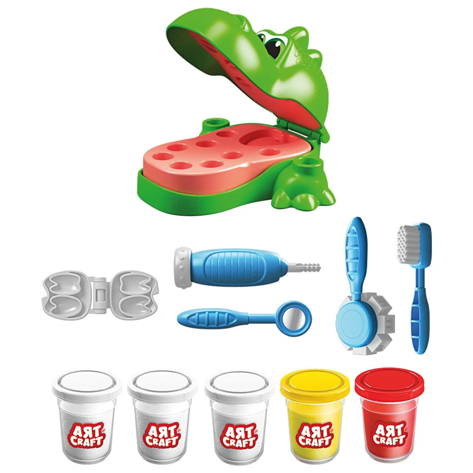 Artcraft Dino Dentist Play Dough Set - Image 3