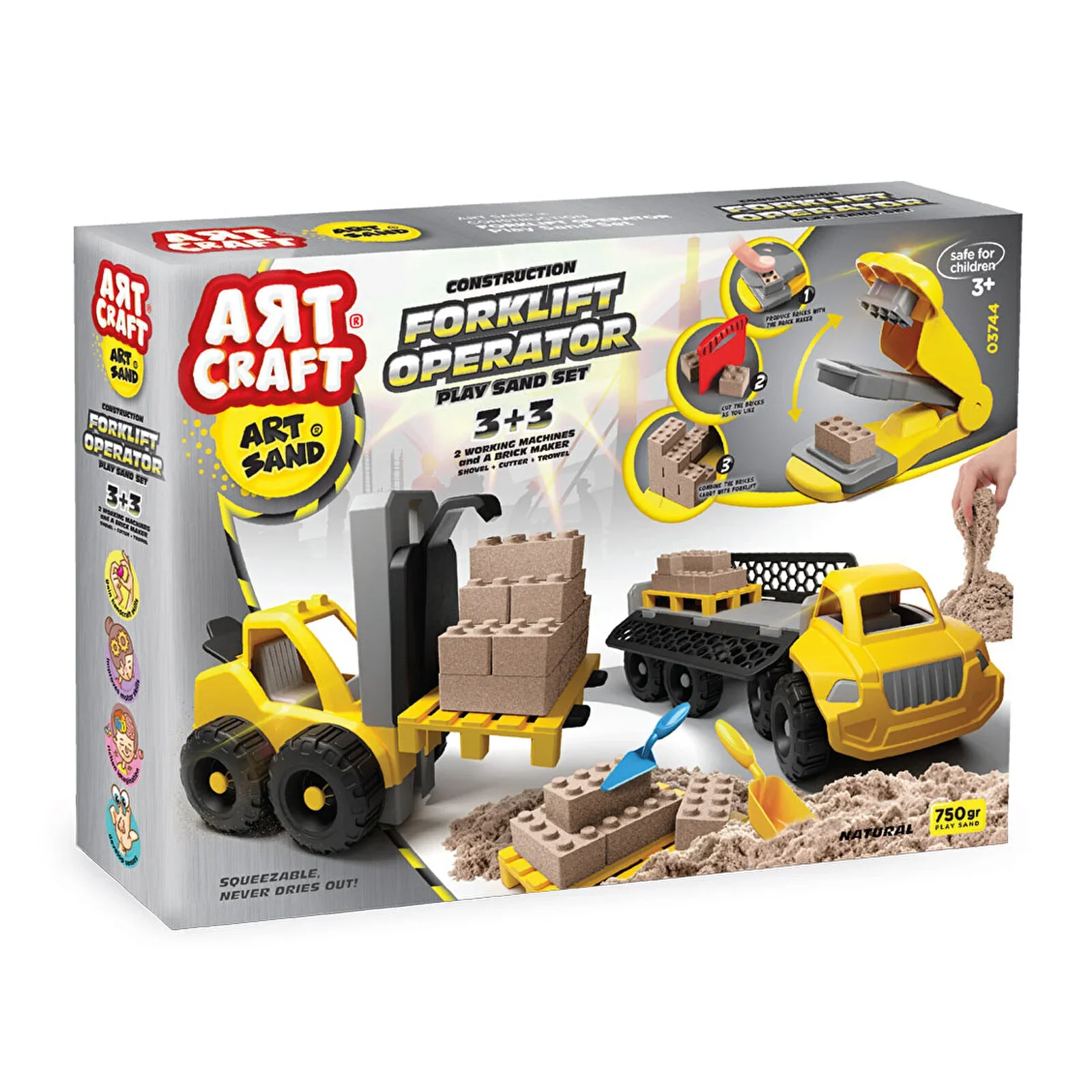 Artcraft Forklift Operator Play Sand Set 750 Gr - Image 2