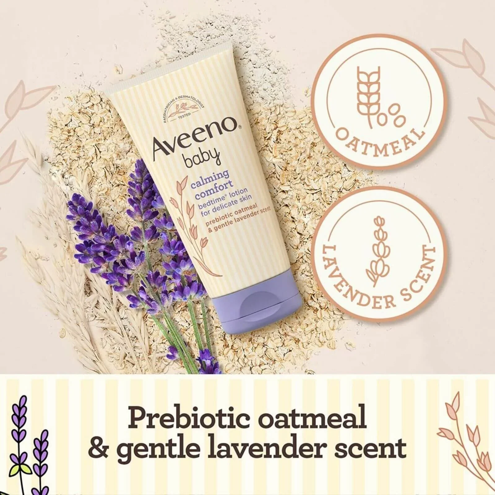 Aveeno Baby Calming Comfort Bedtime Lotion 150ml - Image 3