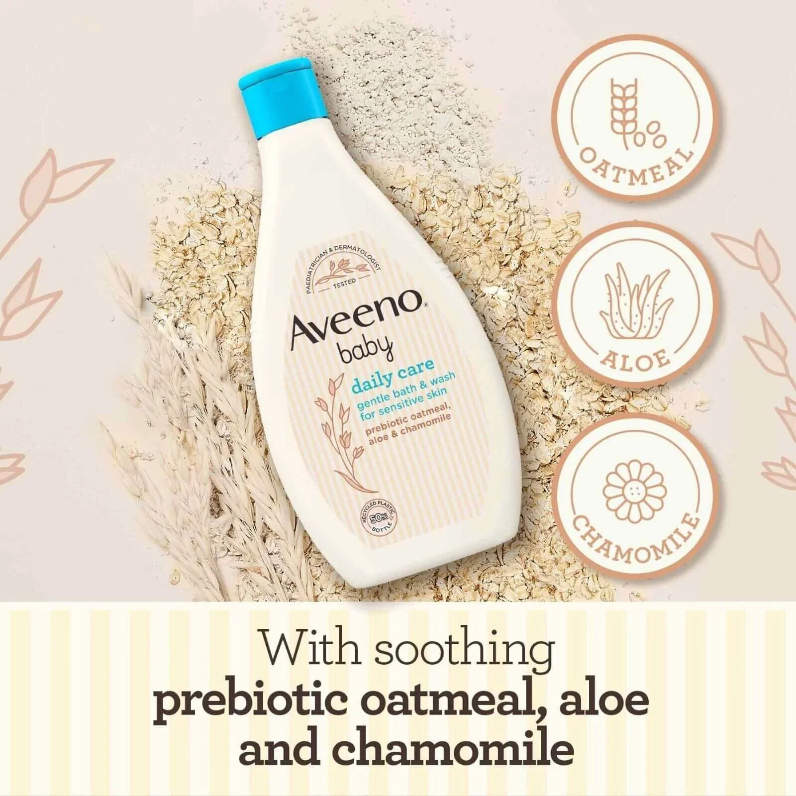 Aveeno Baby Daily Care Gentle Bath and Wash 400ml - Image 3