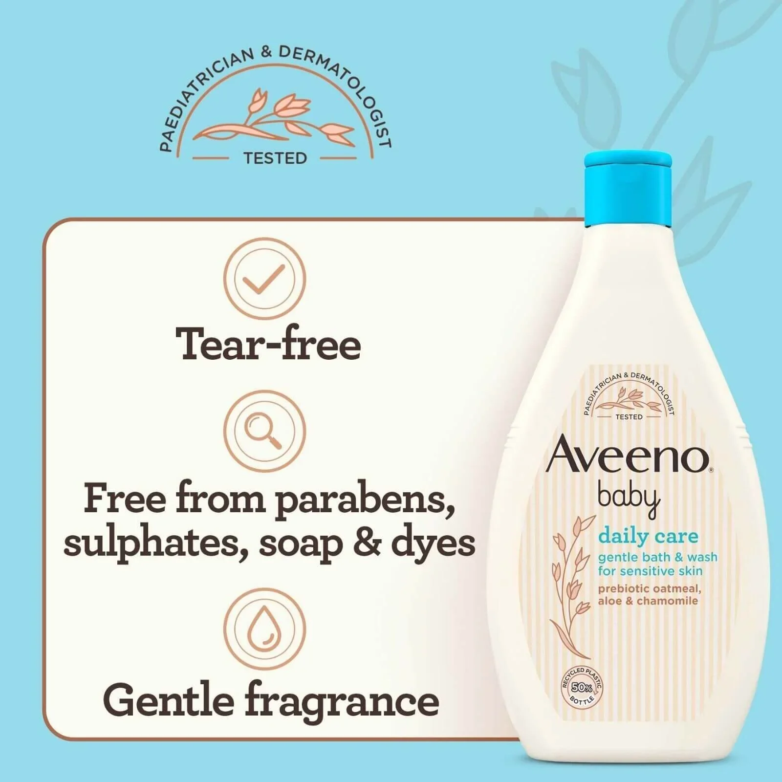 Aveeno Baby Daily Care Gentle Bath and Wash 400ml - Image 5