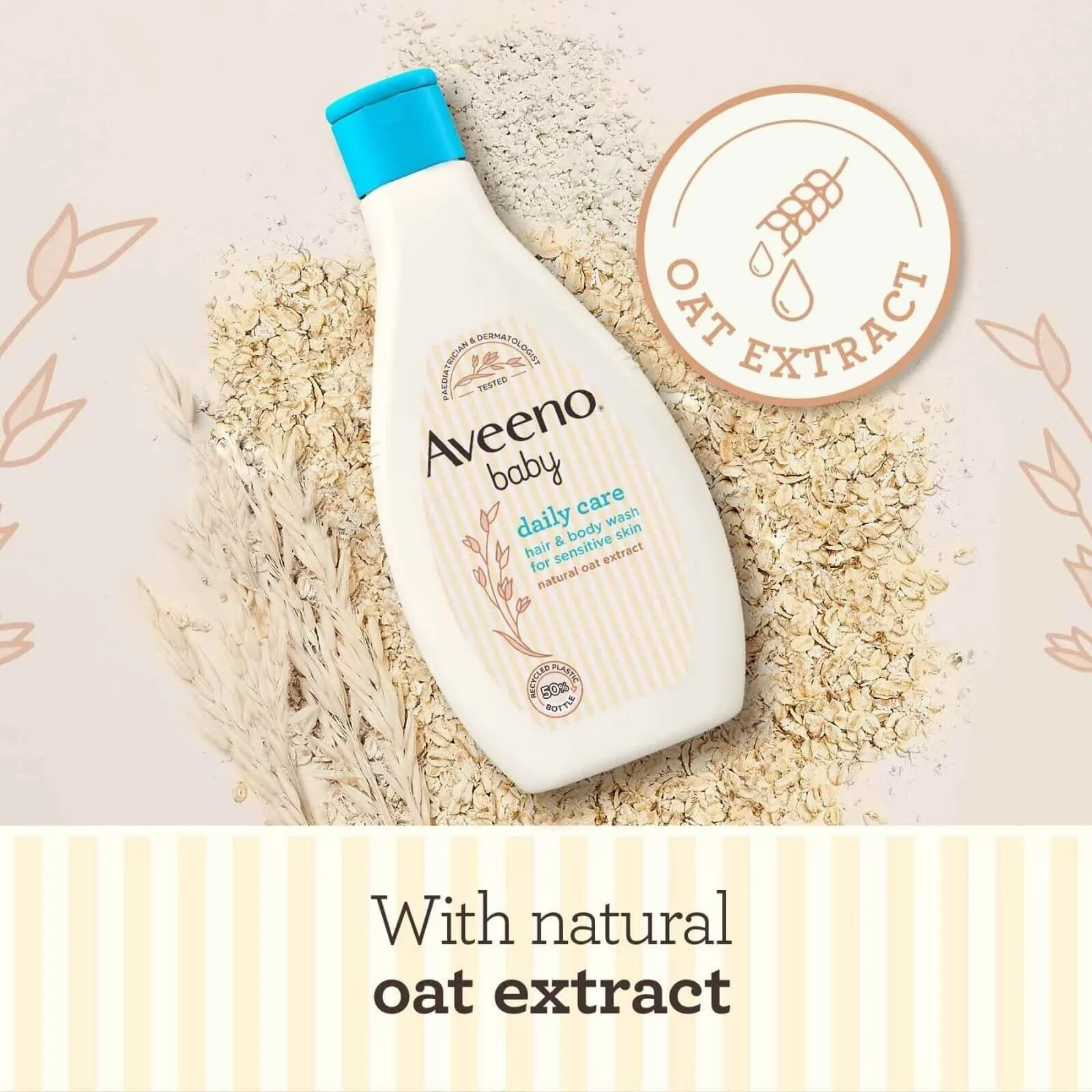 Aveeno Baby Daily Care Hair and Body Wash 250ml - Image 3