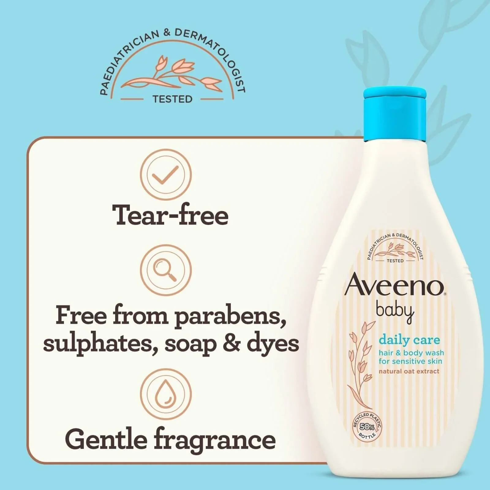 Aveeno Baby Daily Care Hair and Body Wash 250ml - Image 5