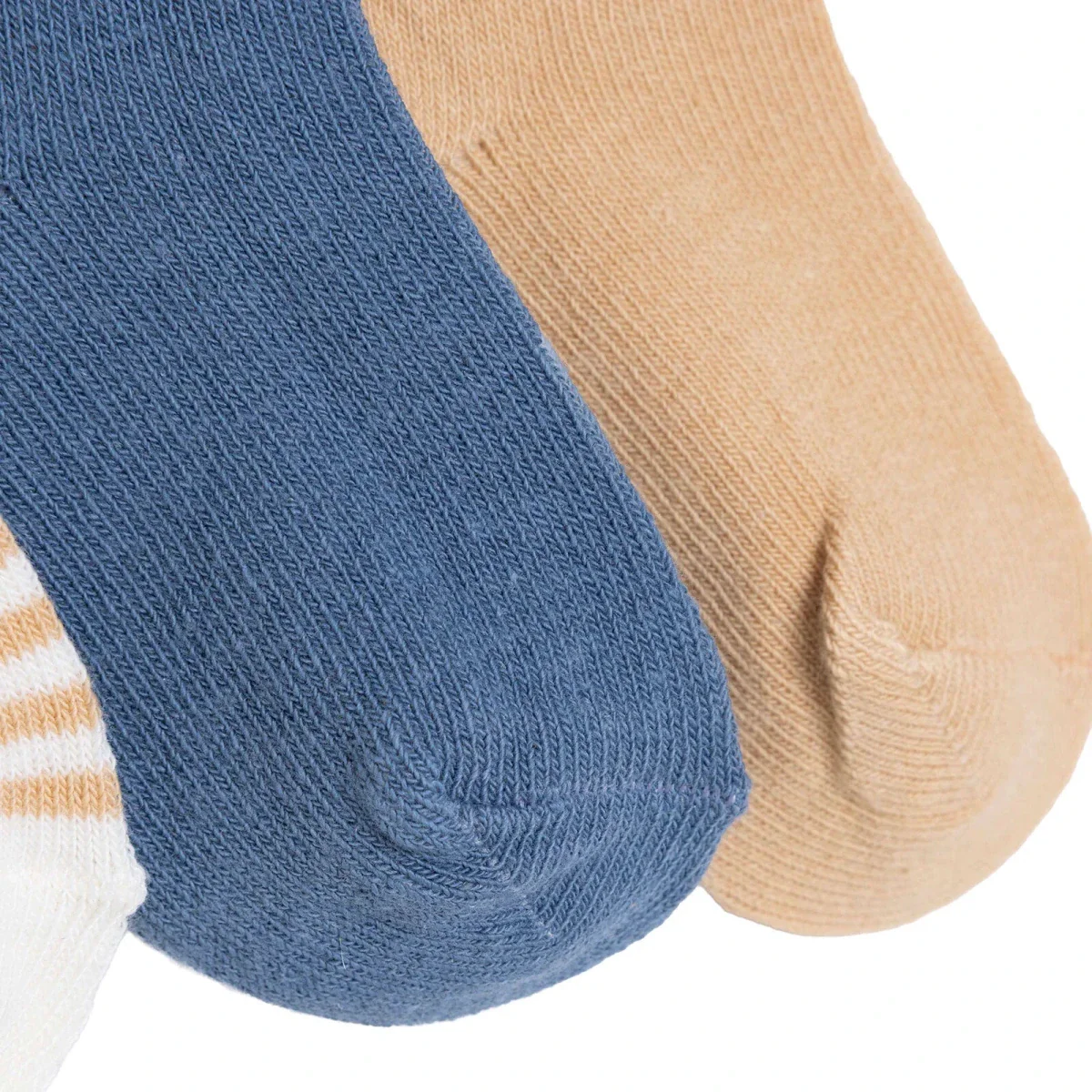 HelloBaby Boys Pack of 3 Ankle Socks Animal Print Cotton Rich - Brown - Image 6