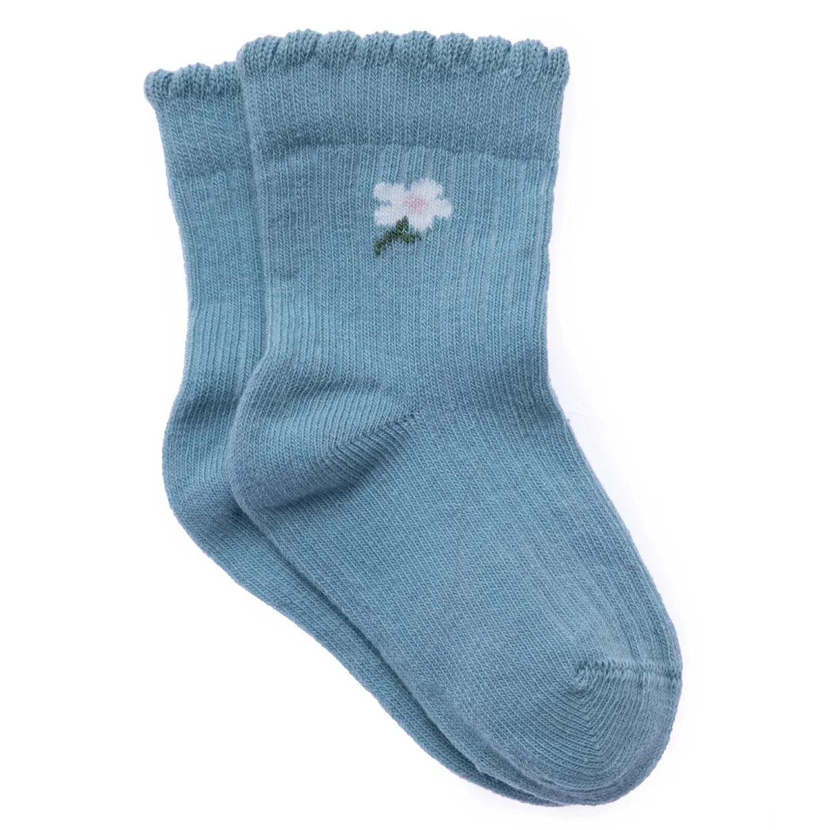 HelloBaby Boys Pack of 3 Ankle Socks Floral Print Cotton Rich - Light Pink - Image 4