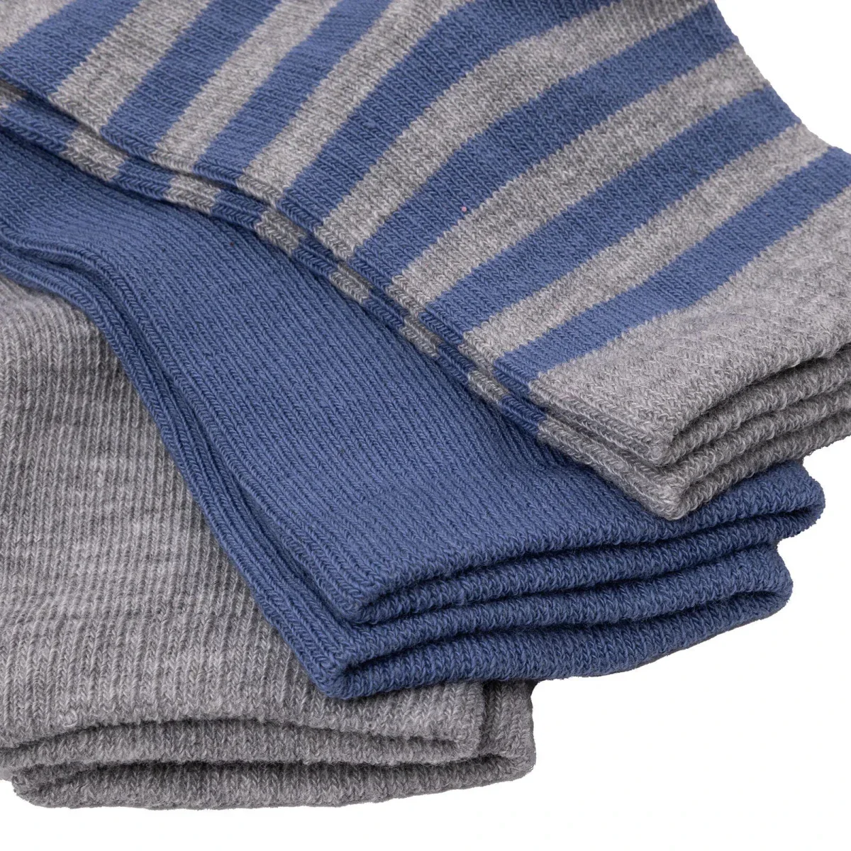 HelloBaby Boys Pack of 3 Ankle Socks Polka Dot Print Cotton Rich - Blue - Image 5