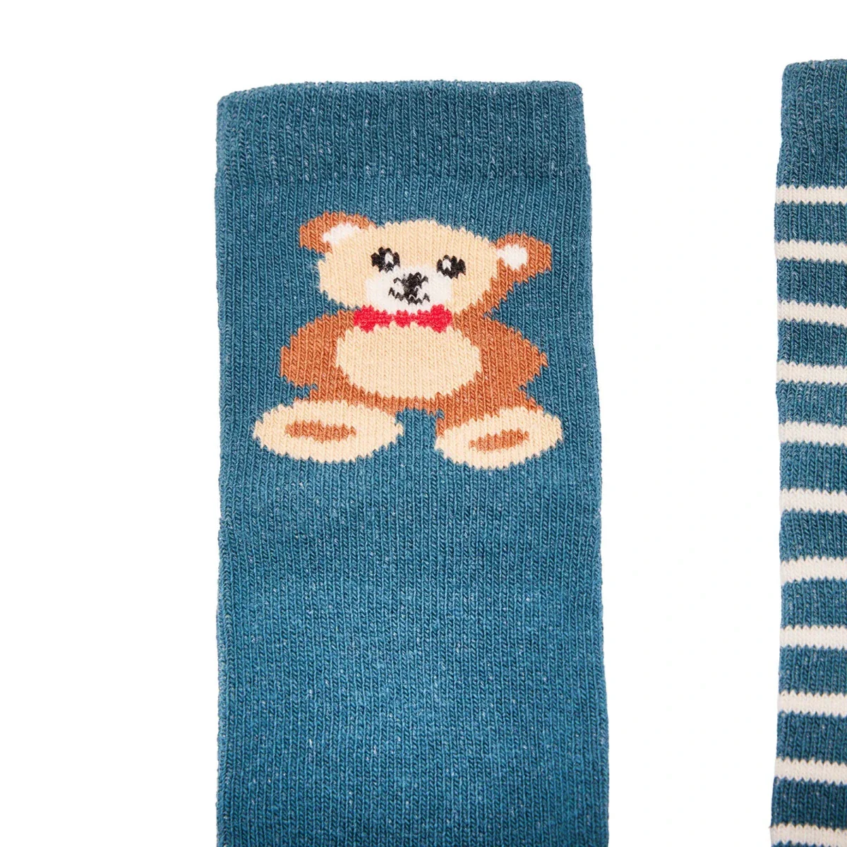 HelloBaby Boys Pack of 3 Ankle Socks Polka Dot Print Cotton Rich - Green Printed - Image 5