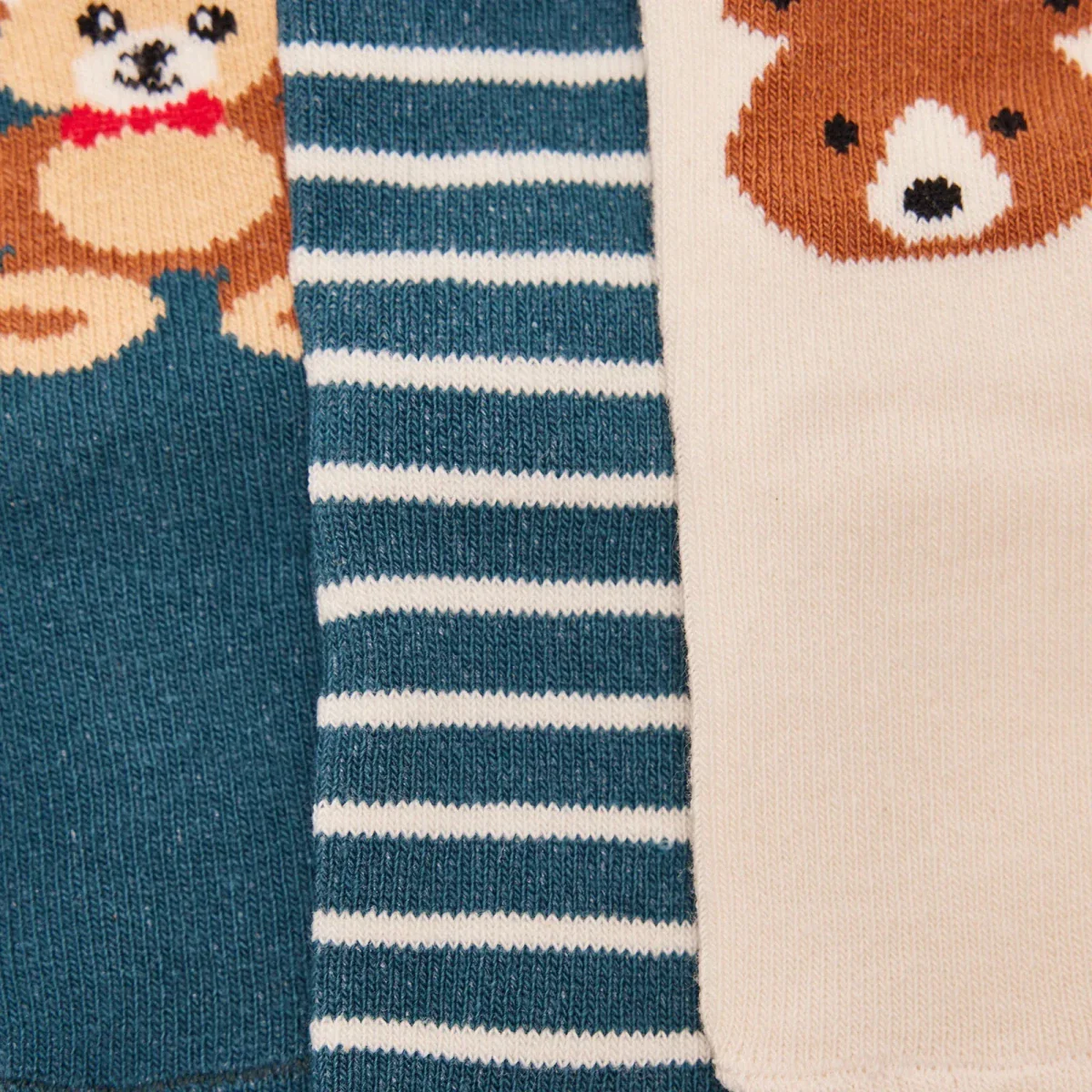 HelloBaby Boys Pack of 3 Ankle Socks Polka Dot Print Cotton Rich - Green Printed - Image 8