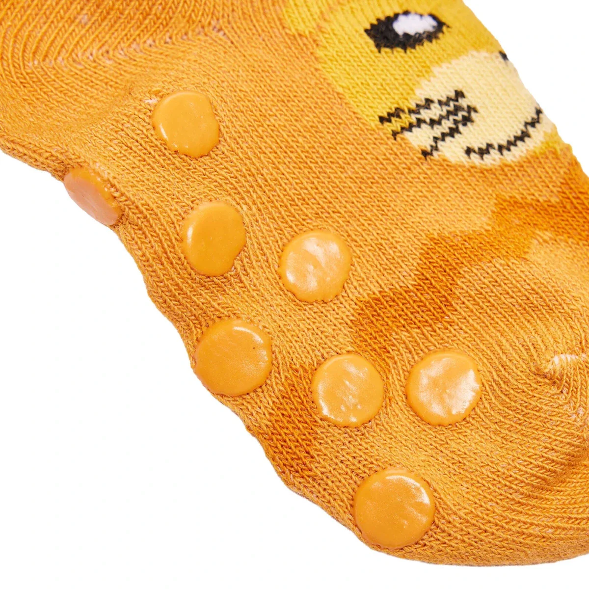 Baby Boy 3-Pack Non-Slip Socks Animal Print - Grey Melange - Image 6