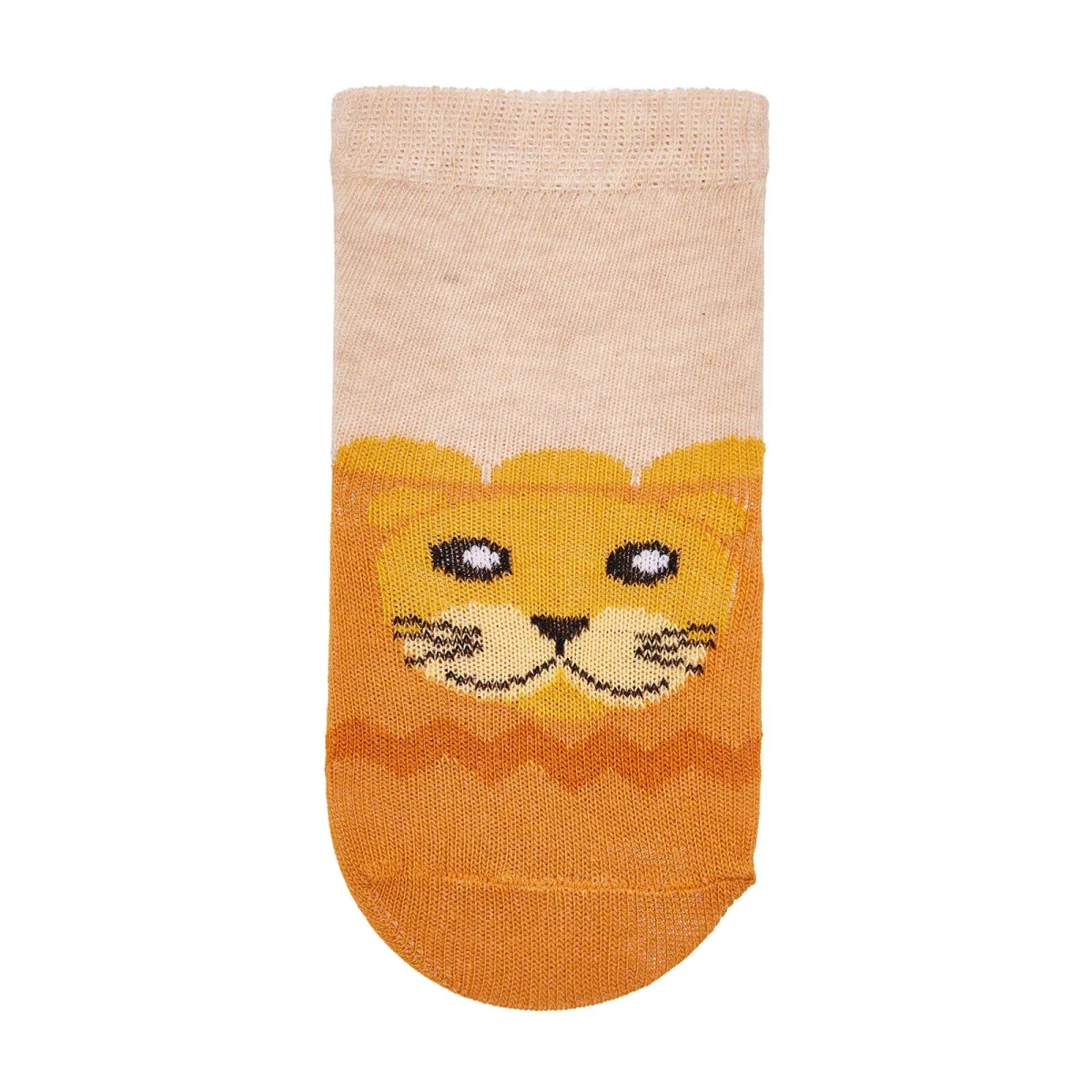 Baby Boy 3-Pack Non-Slip Socks Animal Print - Grey Melange - Image 9