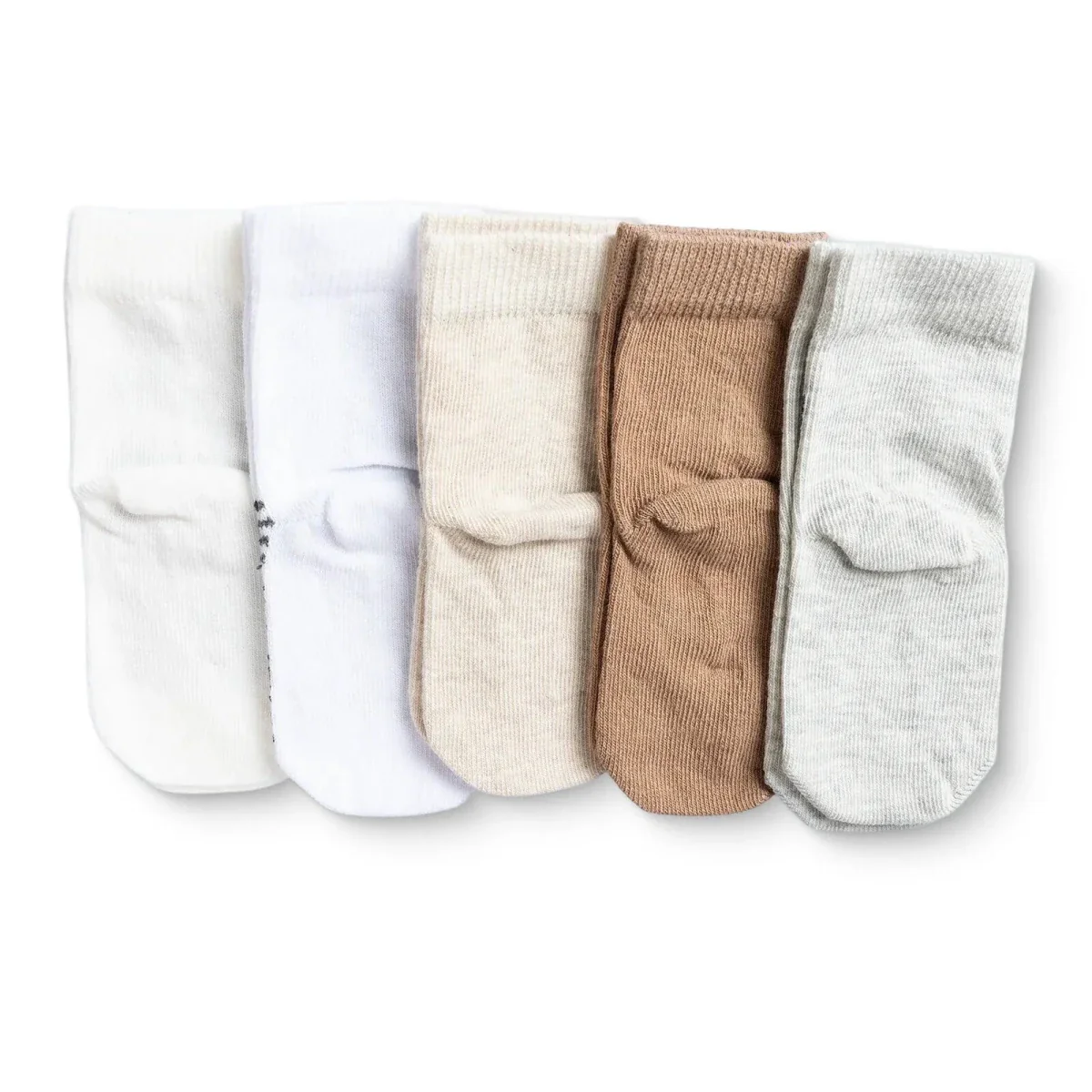 HelloBaby Boys Pack of 5 Ankle Socks Dinosaur Print Cotton Rich - Brown Printed - Image 2