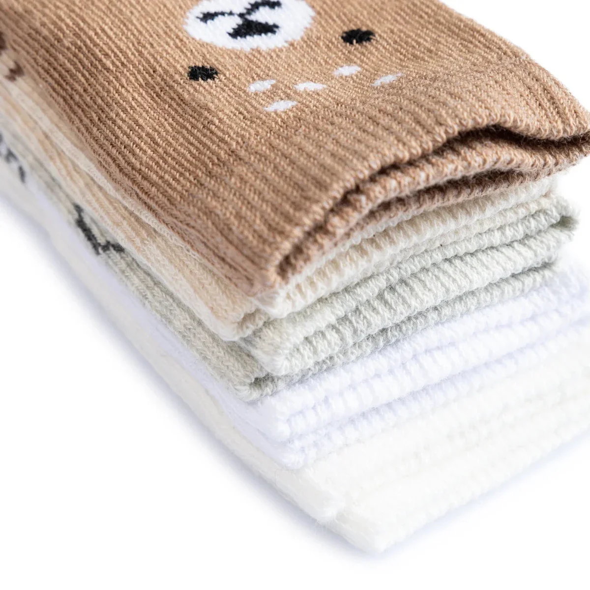 HelloBaby Boys Pack of 5 Ankle Socks Dinosaur Print Cotton Rich - Brown Printed - Image 5