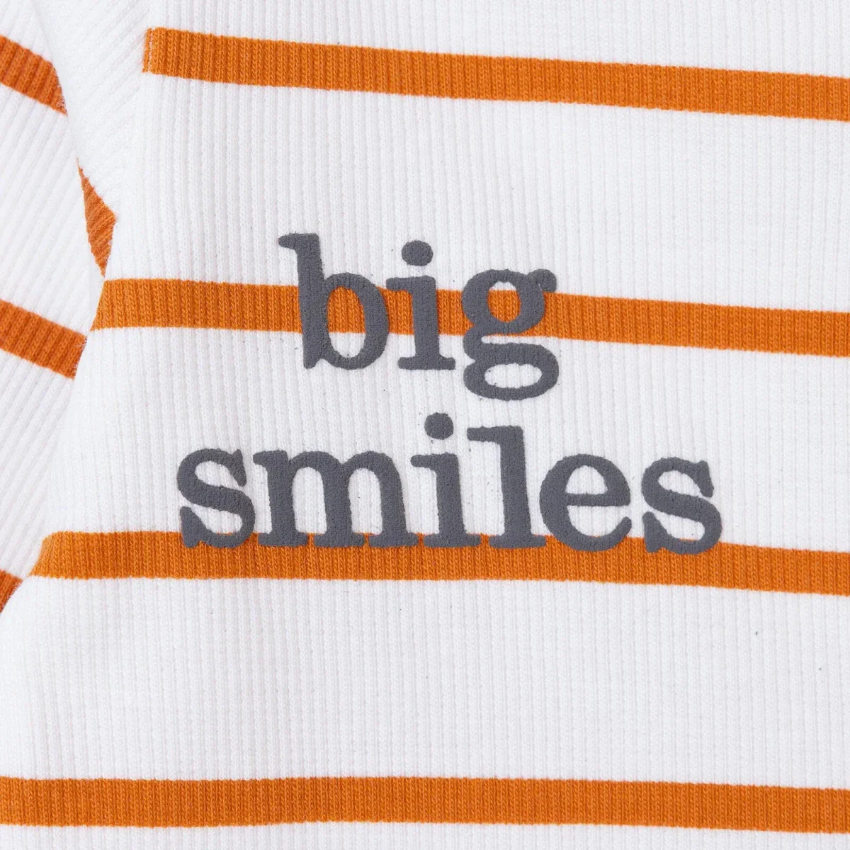 HelloBaby Boys Footed Sleepsuit Striped - Ecru - Image 4