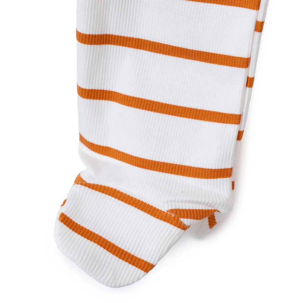 HelloBaby Boys Footed Sleepsuit Striped - Ecru - Image 5