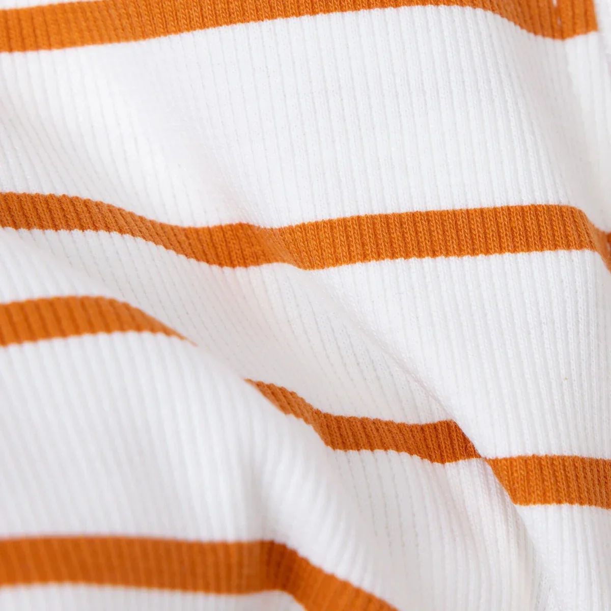 HelloBaby Boys Footed Sleepsuit Striped - Ecru - Image 8