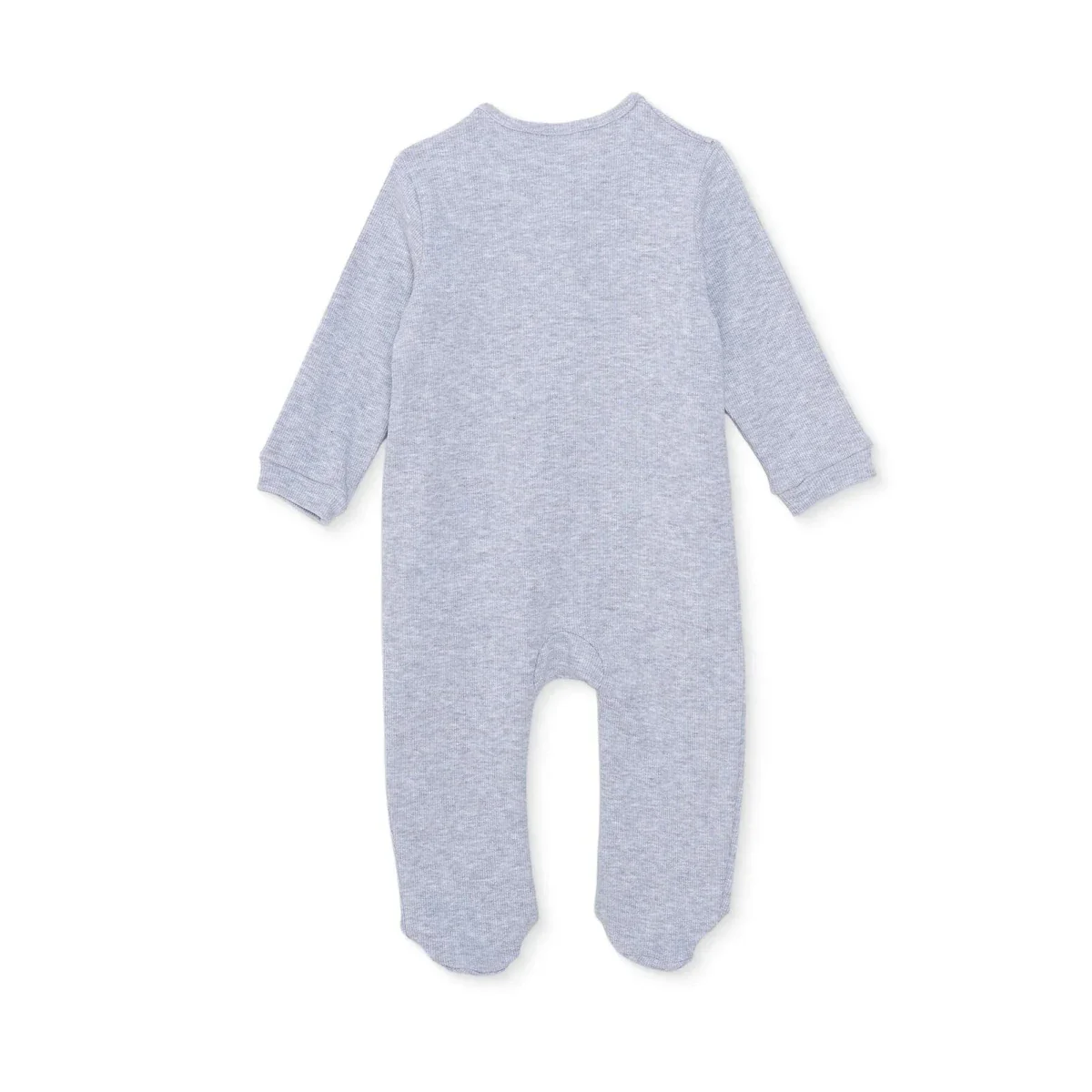 HelloBaby Boys Footed Sleepsuit - Grey - Image 2