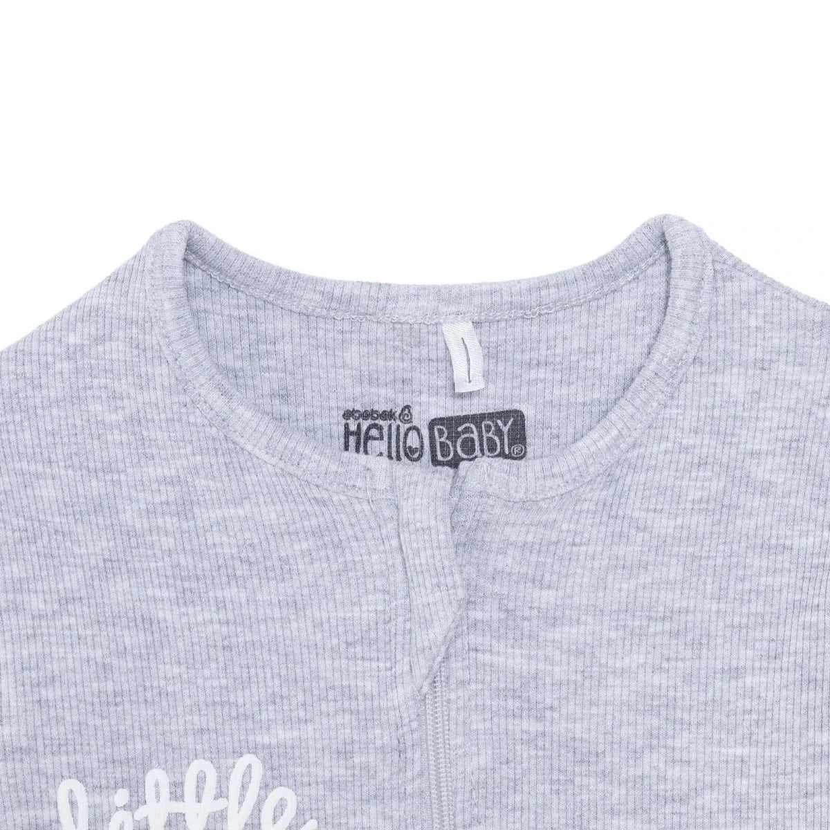 HelloBaby Boys Footed Sleepsuit - Grey - Image 3