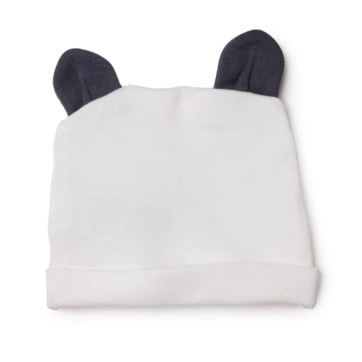 HelloBaby Boys 100% Cotton Hat Animal Print - Ecru - Image 2