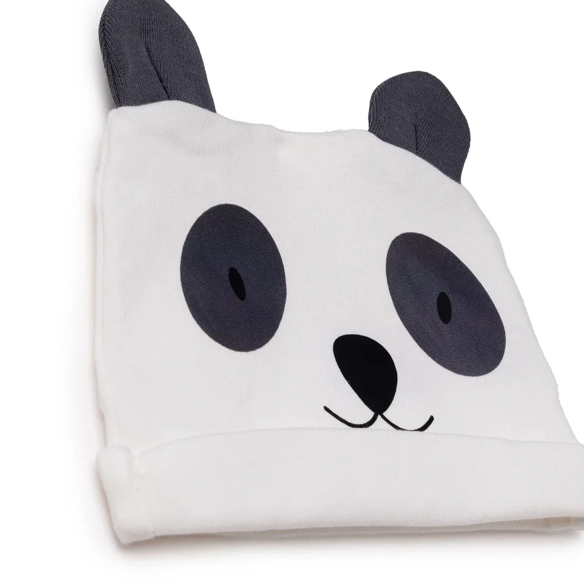 HelloBaby Boys 100% Cotton Hat Animal Print - Ecru - Image 5
