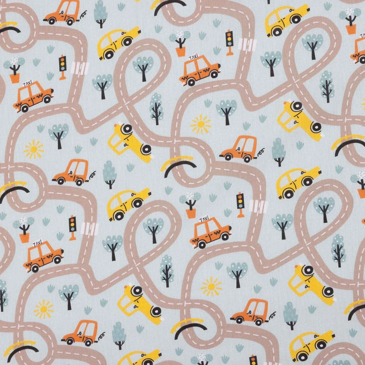 Little Dreams Boys 100% Cotton Sheet Set Vehicle Print 70x140 cm - Green - Image 5