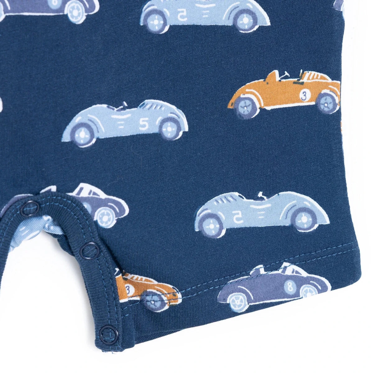 HelloBaby Boys Short Romper Vehicle Print - Navy Printed - Image 6