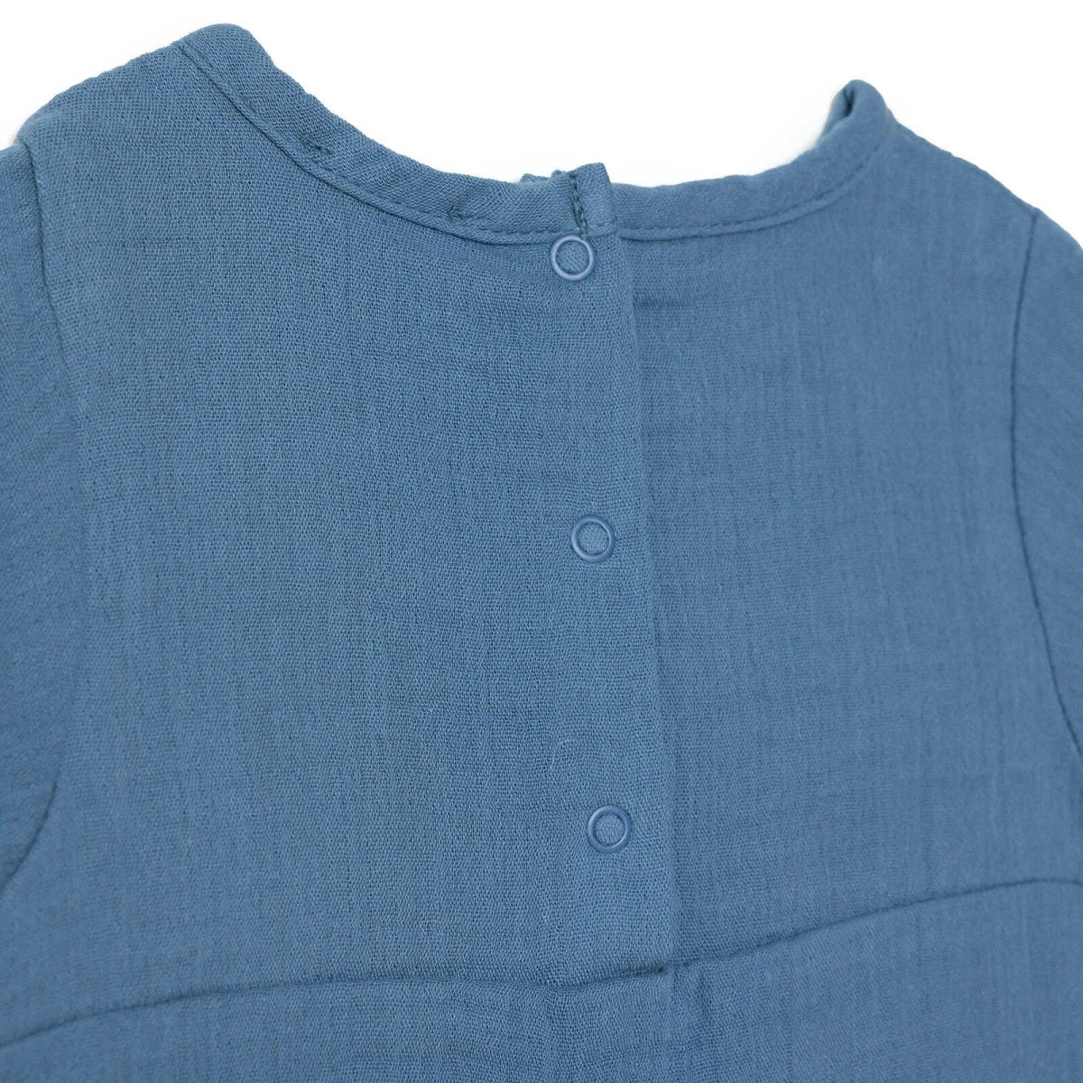HelloBaby Boys Short-Sleeve Muslin Bodysuit - Indigo - Image 7