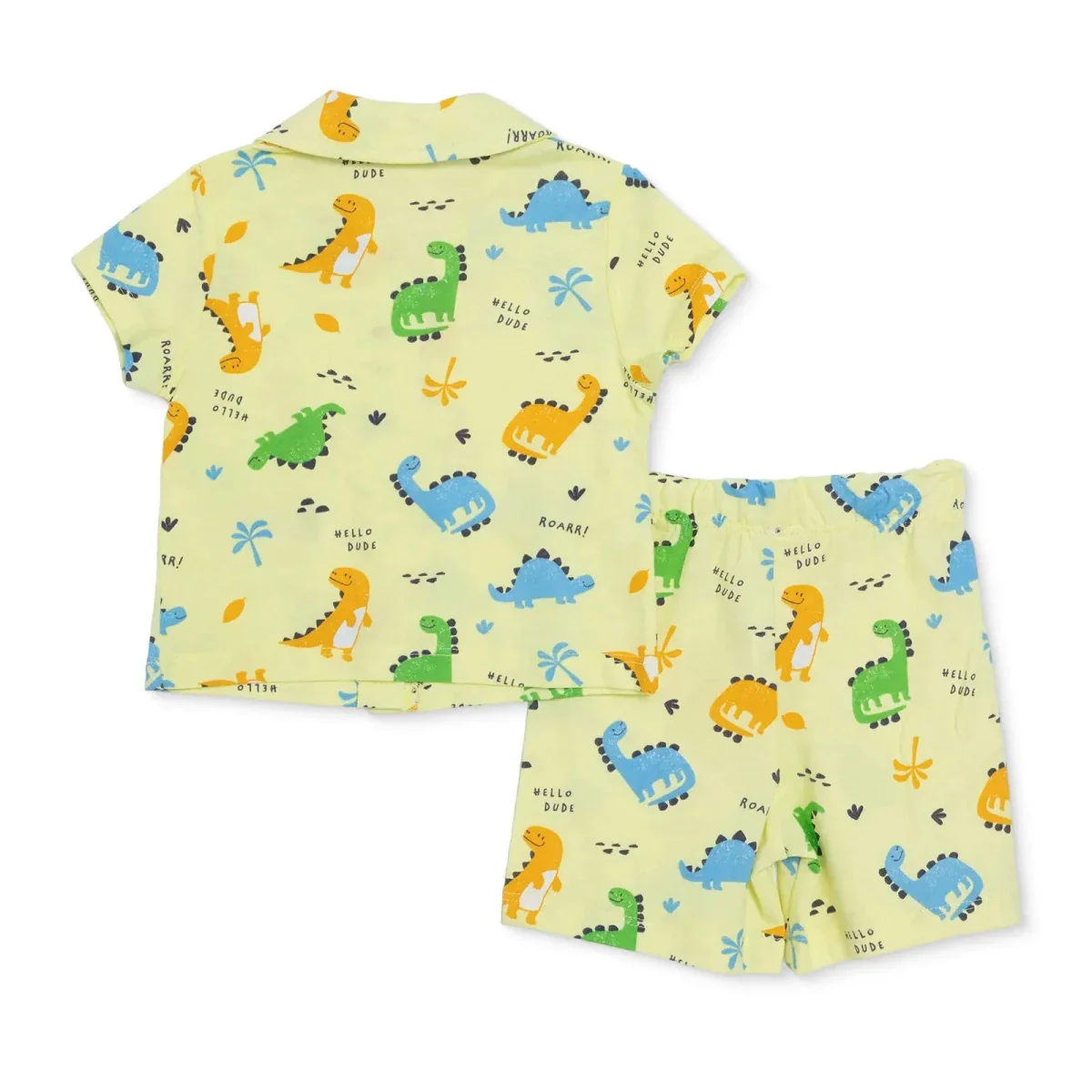 HelloBaby Boys Pyjamas Set Dinosaur Print - Green - Image 2