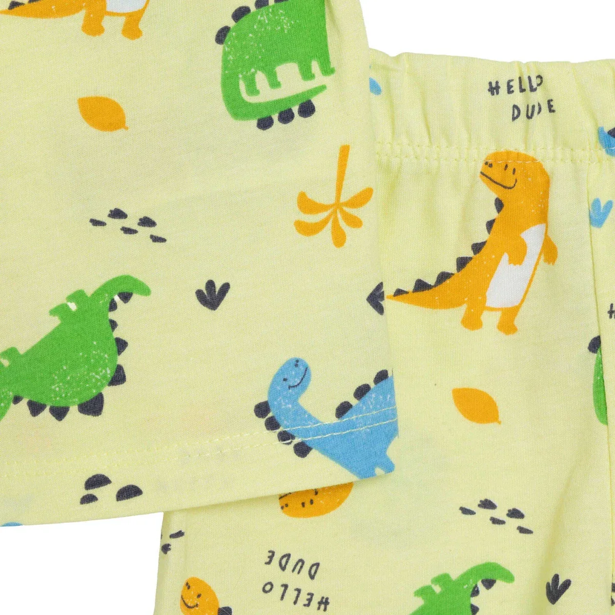 HelloBaby Boys Pyjamas Set Dinosaur Print - Green - Image 4