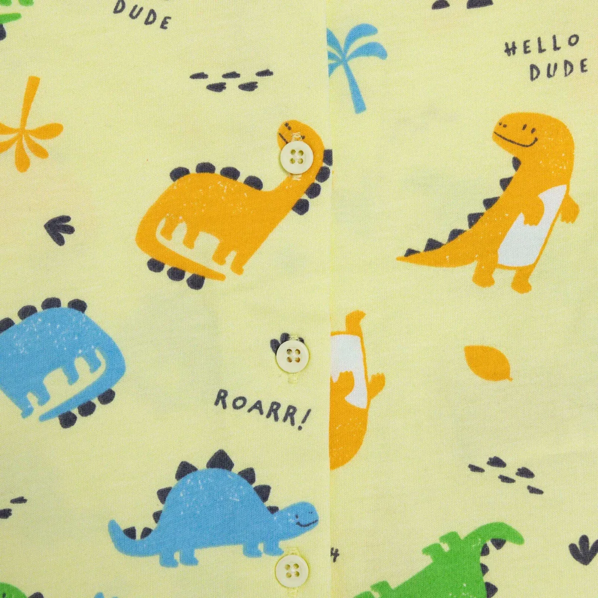 HelloBaby Boys Pyjamas Set Dinosaur Print - Green - Image 5