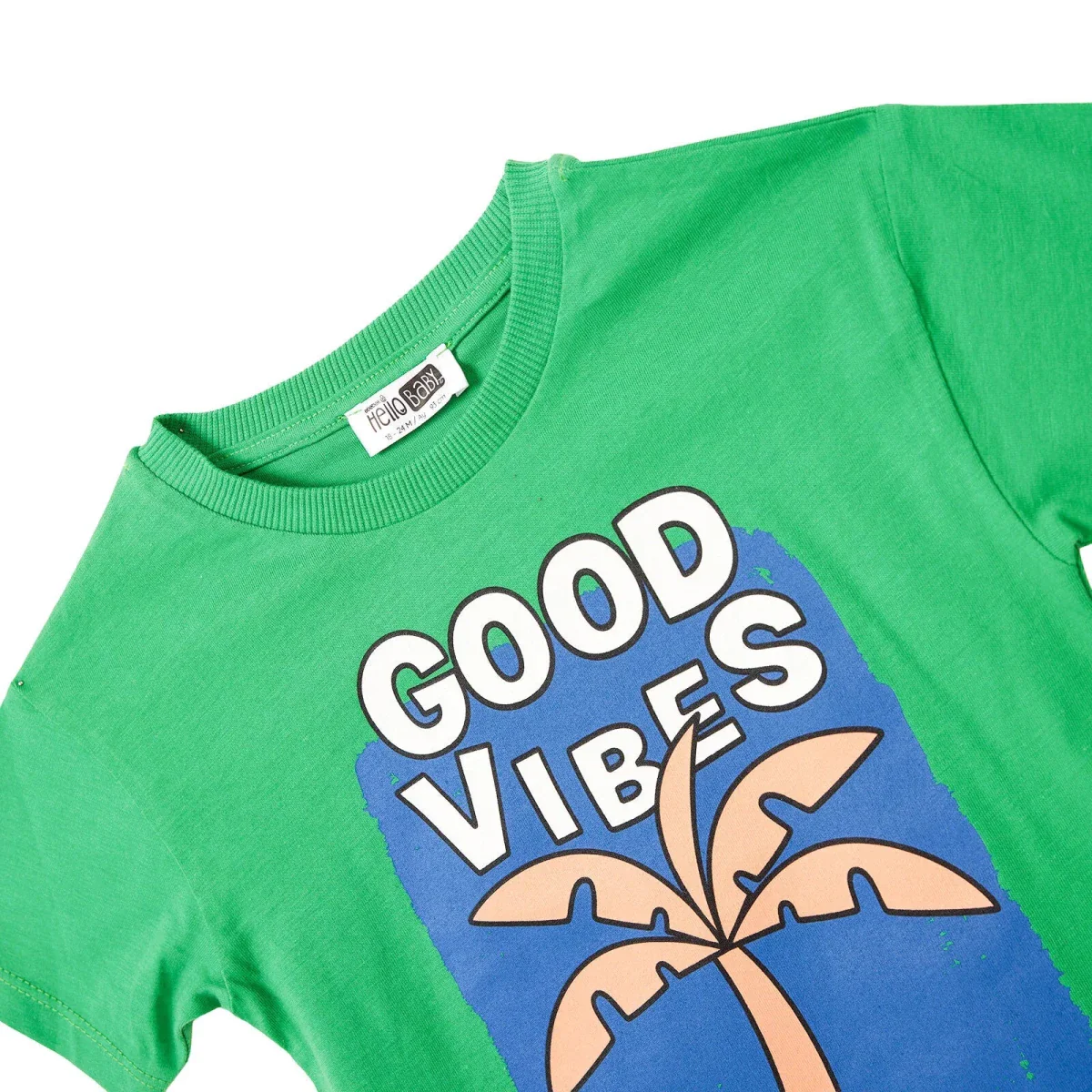 HelloBaby Boys T-shirt Palm Print - Green - Image 7