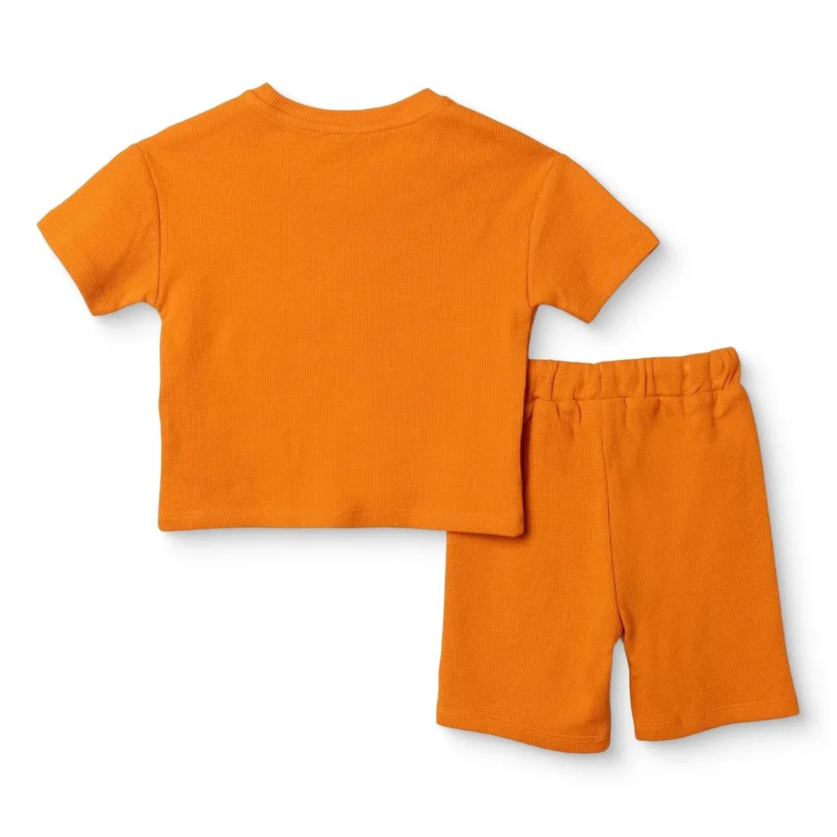 HelloBaby Boys T-shirt & Shorts Set Palm Print - Orange - Image 2