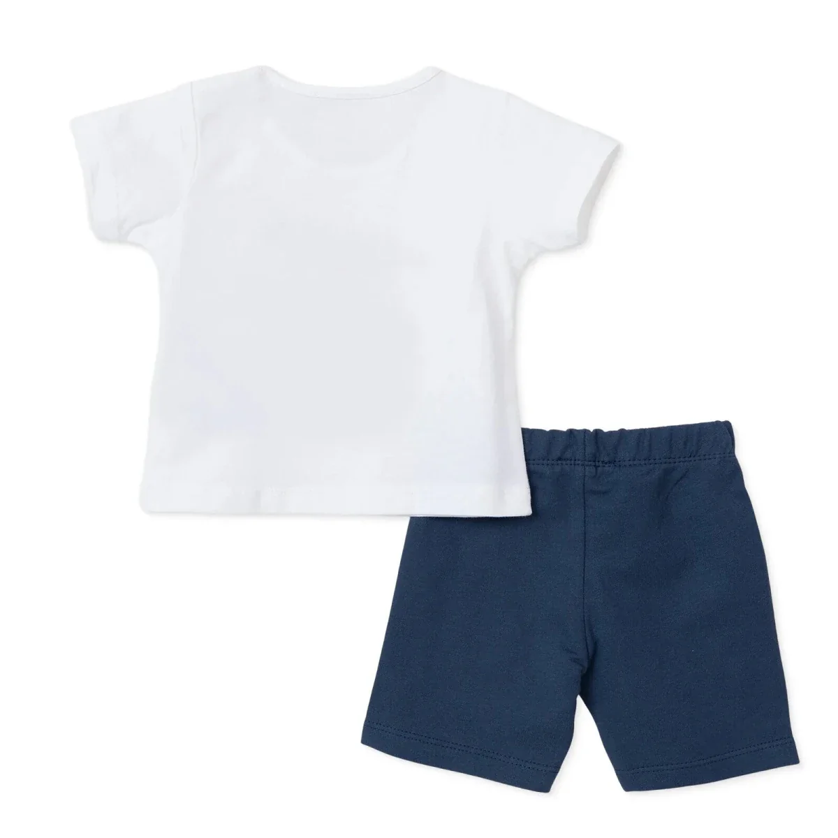 HelloBaby Boys T-shirt & Shorts Set Safari Print - Navy Blue - Image 2