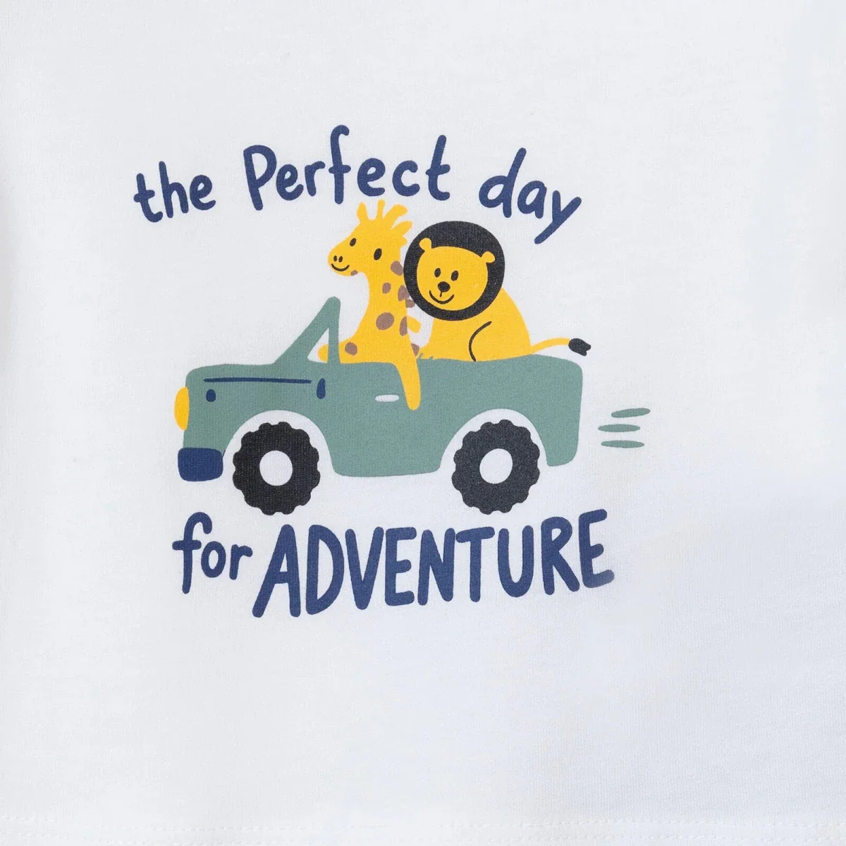 HelloBaby Boys T-shirt & Shorts Set Safari Print - Navy Blue - Image 5