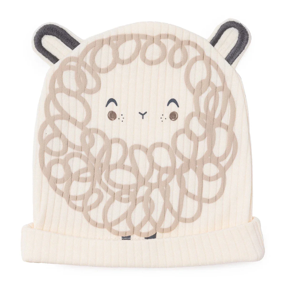 Bebetto Boys Vest Hat & Footed Bottom Set Animal Print - Ecru - Image 3