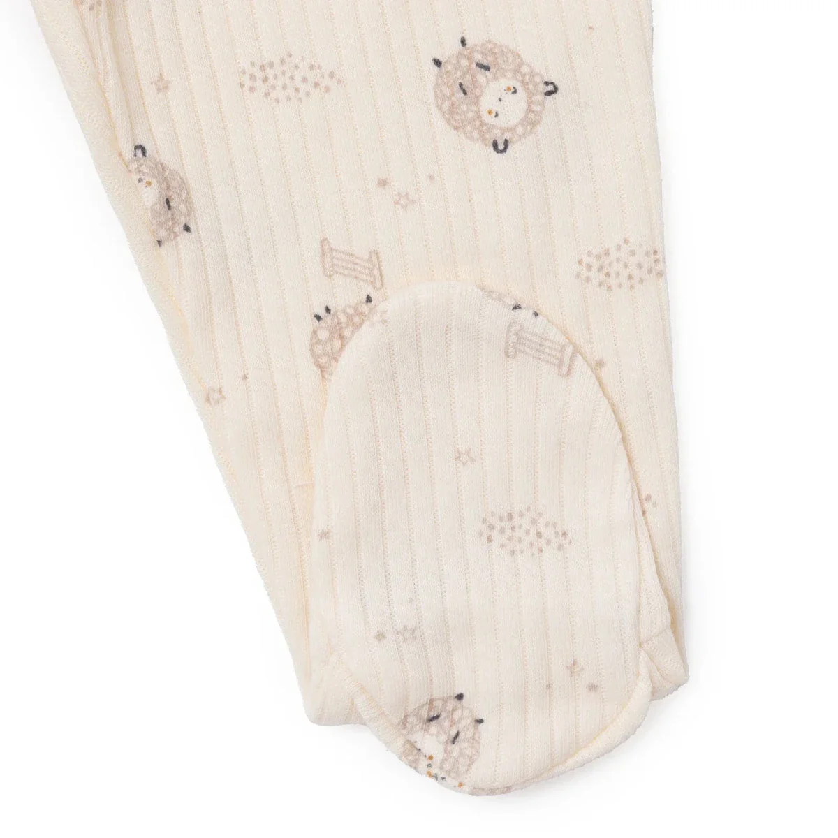Bebetto Boys Vest Hat & Footed Bottom Set Animal Print - Ecru - Image 6
