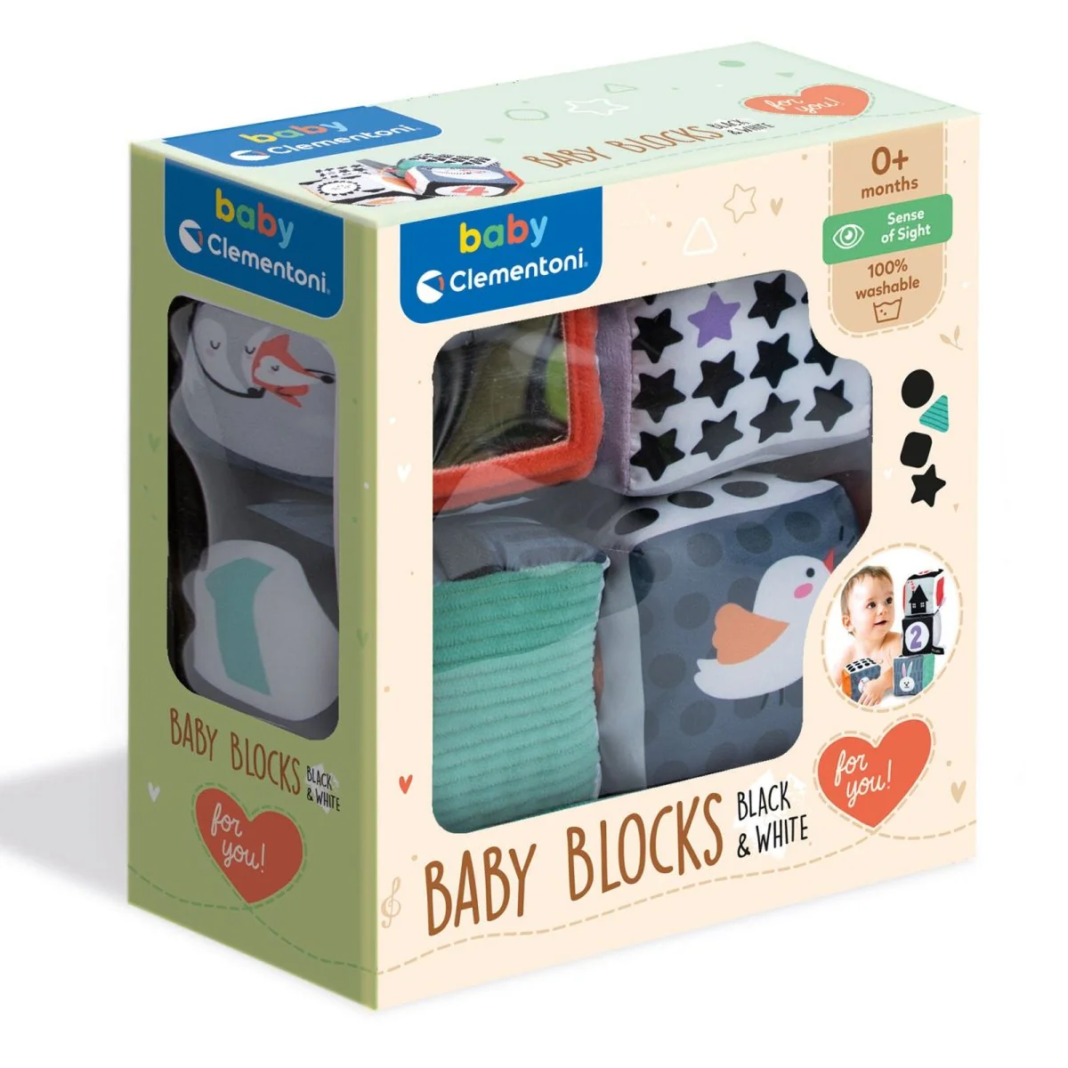 Baby Clementoni - Black & White Cubes - Image 5
