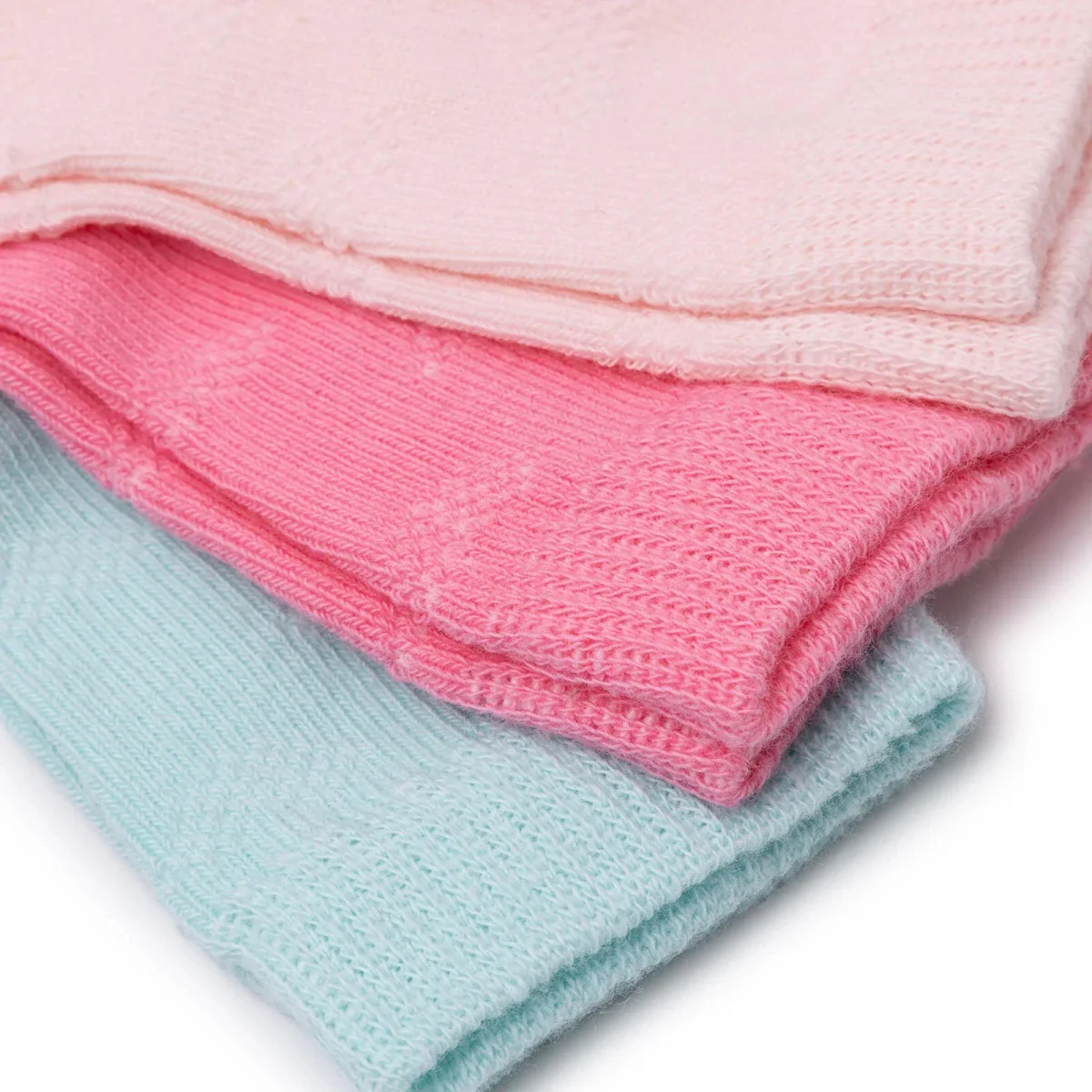 HelloBaby Girls Pack of 3 Ankle Socks Cotton Rich - Pink - Image 4