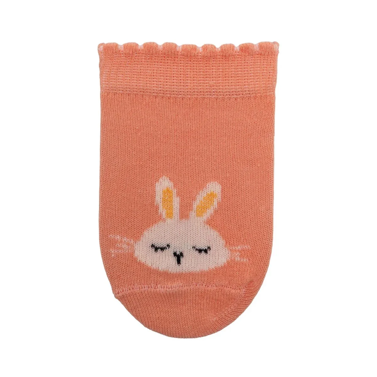 HelloBaby Girls Pack of 3 Ankle Socks Bunny Print Cotton Rich - Pink - Image 6