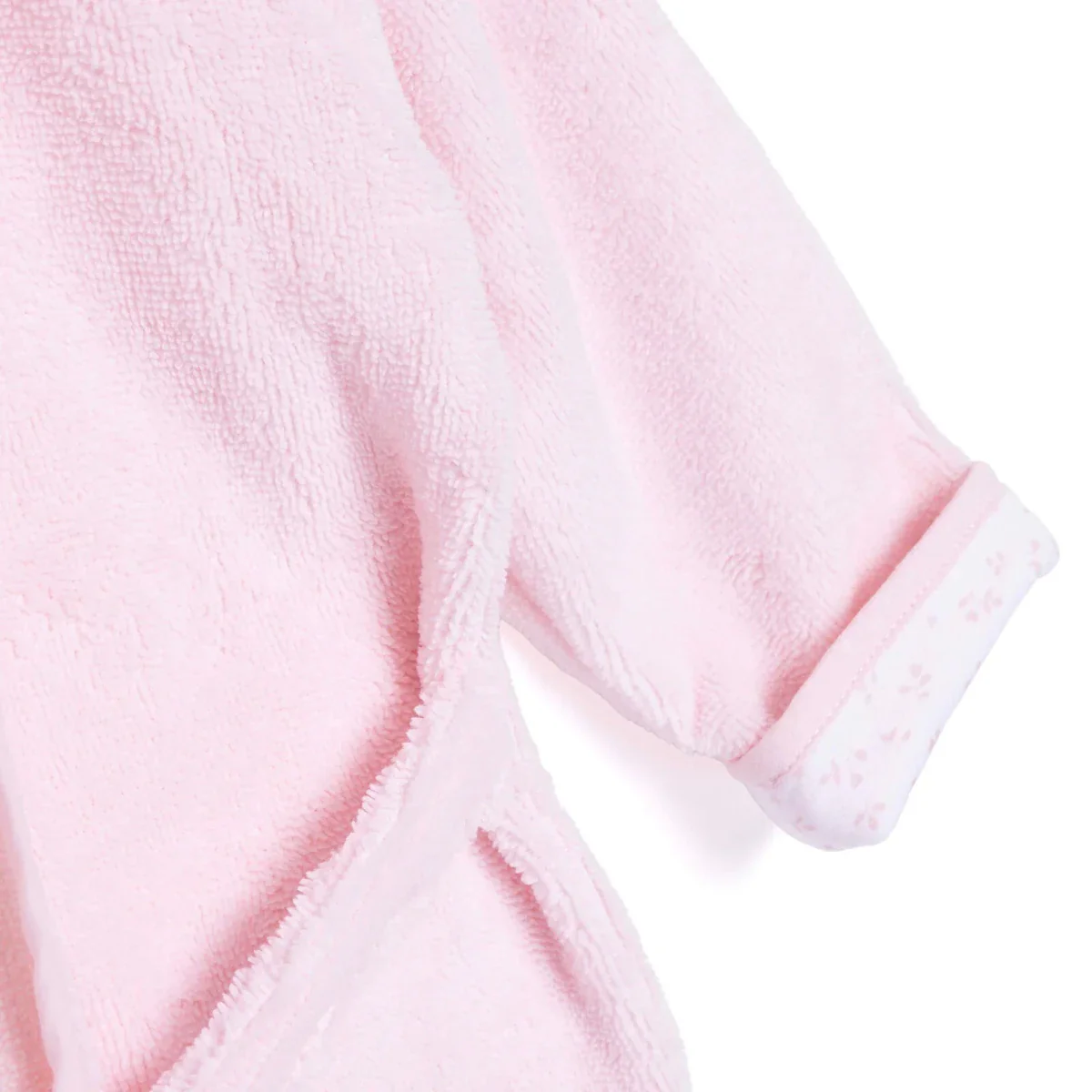 Baby Girl Bathrobe Hooded - Pink - Image 6