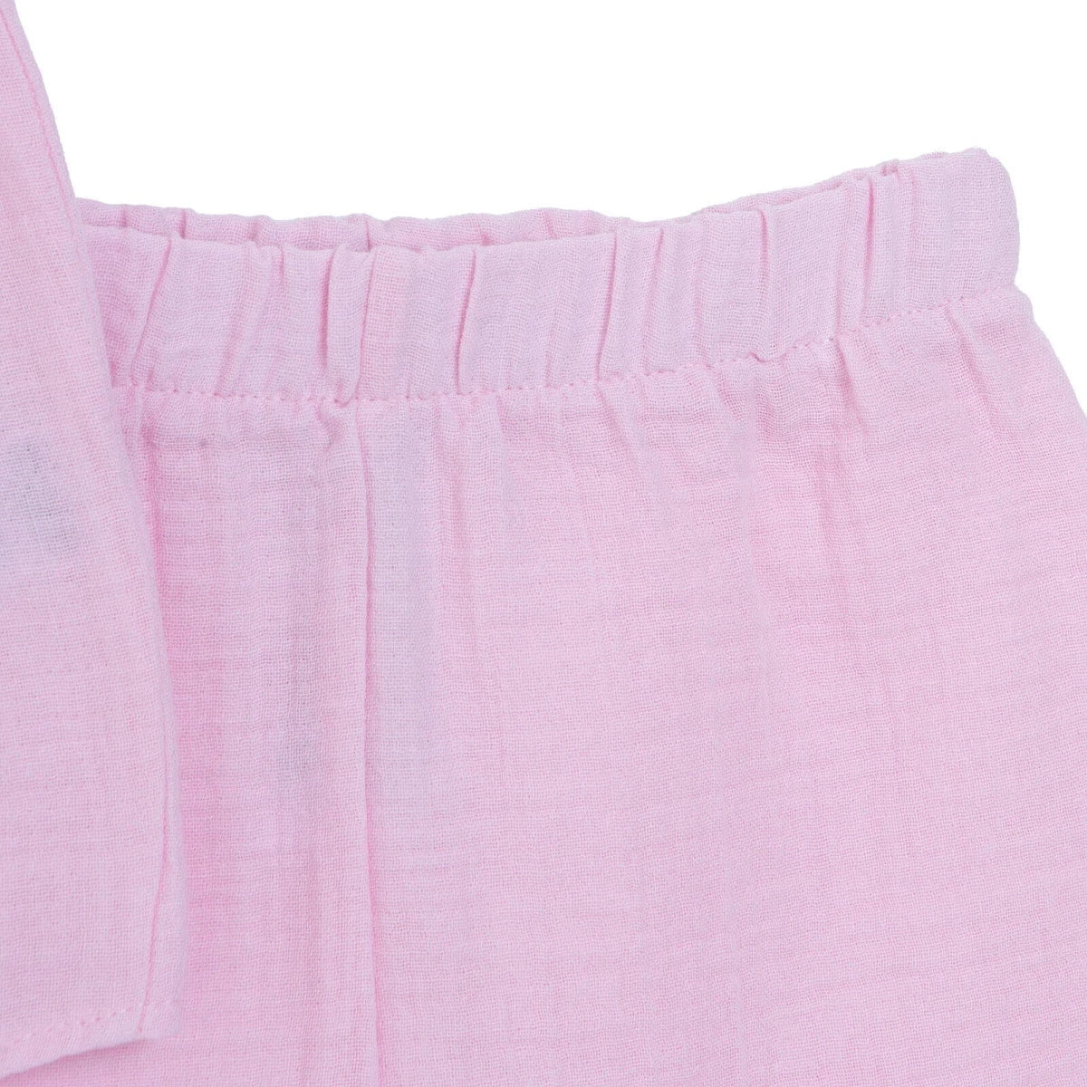 HelloBaby Girls Muslin Blouse & Shorts Set - Pink - Image 5