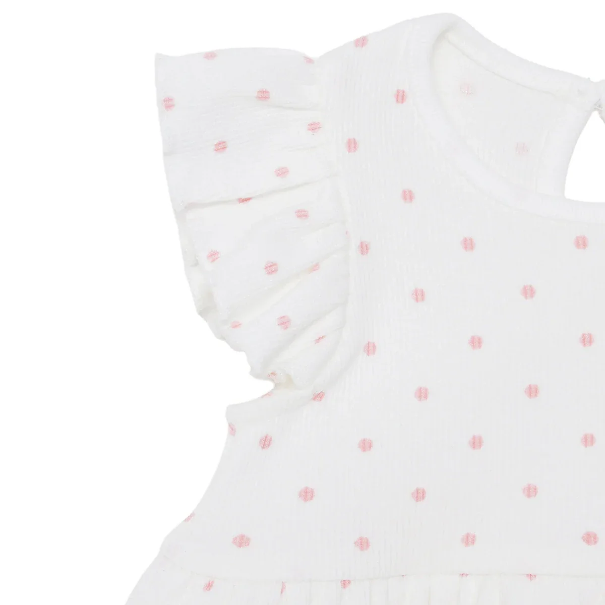 HelloBaby Girls Dress Bodysuit - Ecru - Image 5