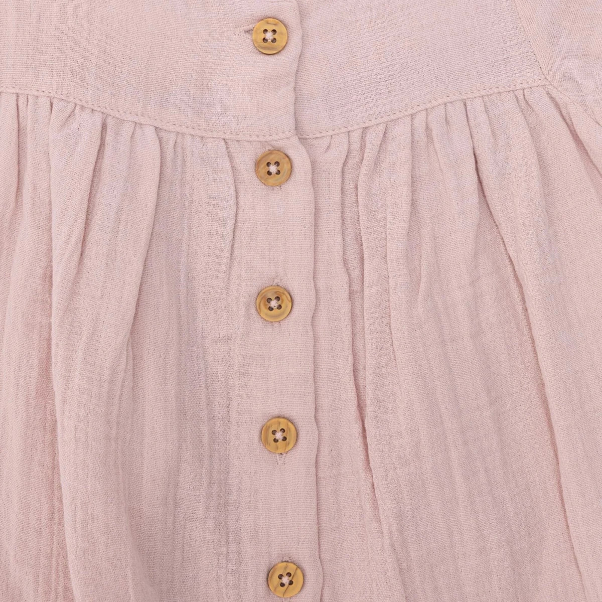 HelloBaby Girls Muslin Dress - Powder - Image 6